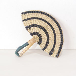 LA LIN – Handwoven Fan (Wall Hanging & Hand Fan) | Black & White