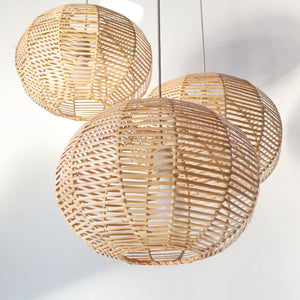 KAN – Rattan Pendant Light (Moon Shape)