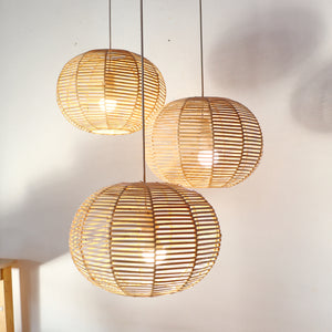 KAN – Rattan Pendant Light (Moon Shape)