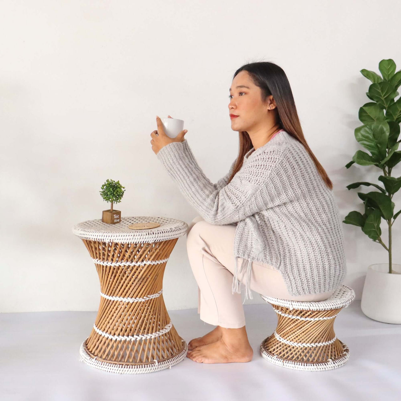 Hand-Woven OTTOMAN
