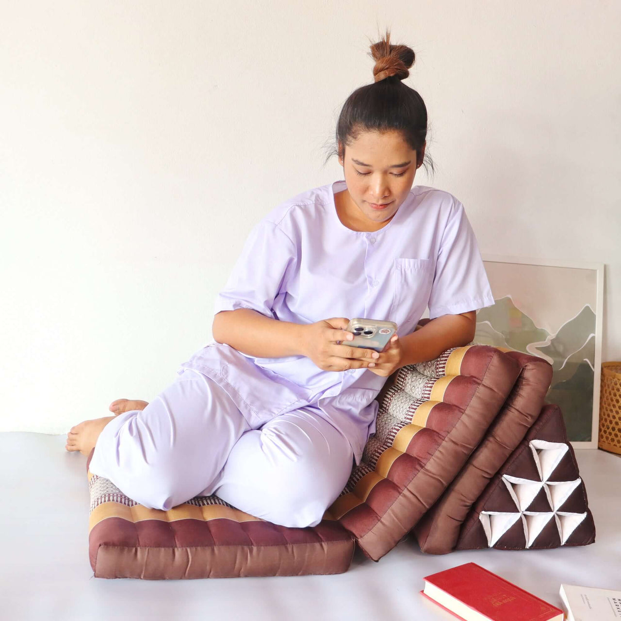 KORN KA NOK - Thai Triangle Cushion (3 Fold)
