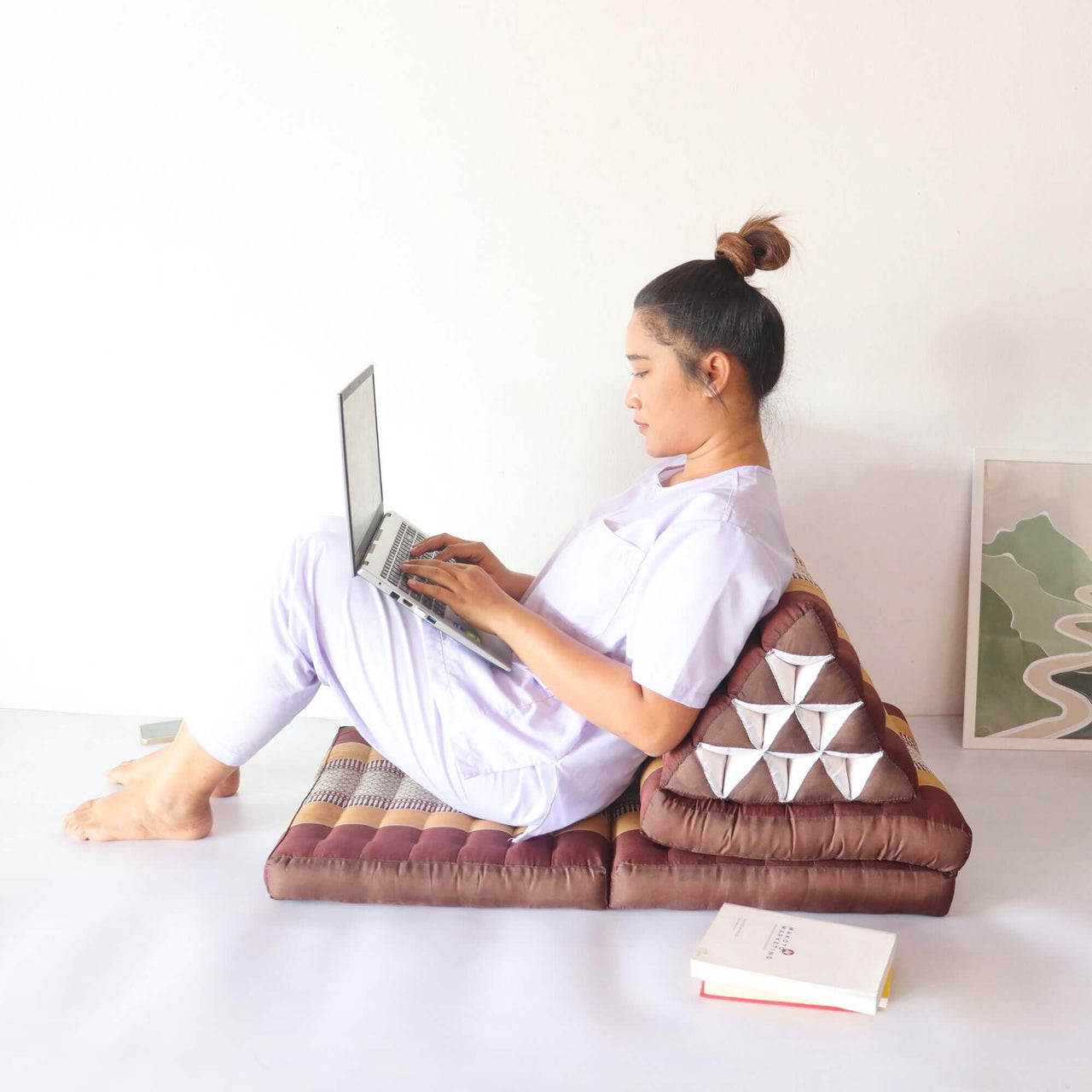 KORN KA NOK - Thai Triangle Cushion (3 Fold)