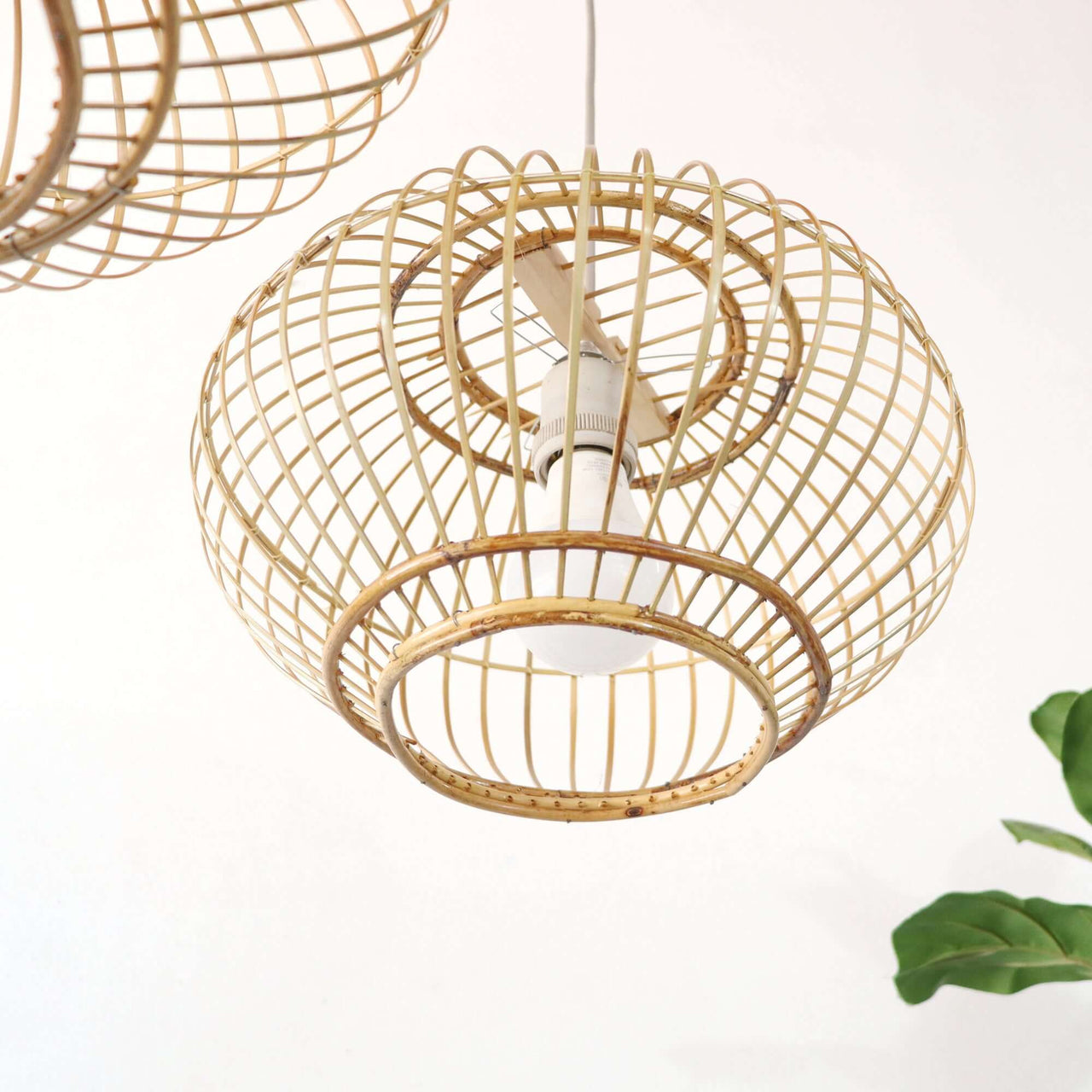 CHU JAI - Rattan and Bamboo Pendant Light Shade