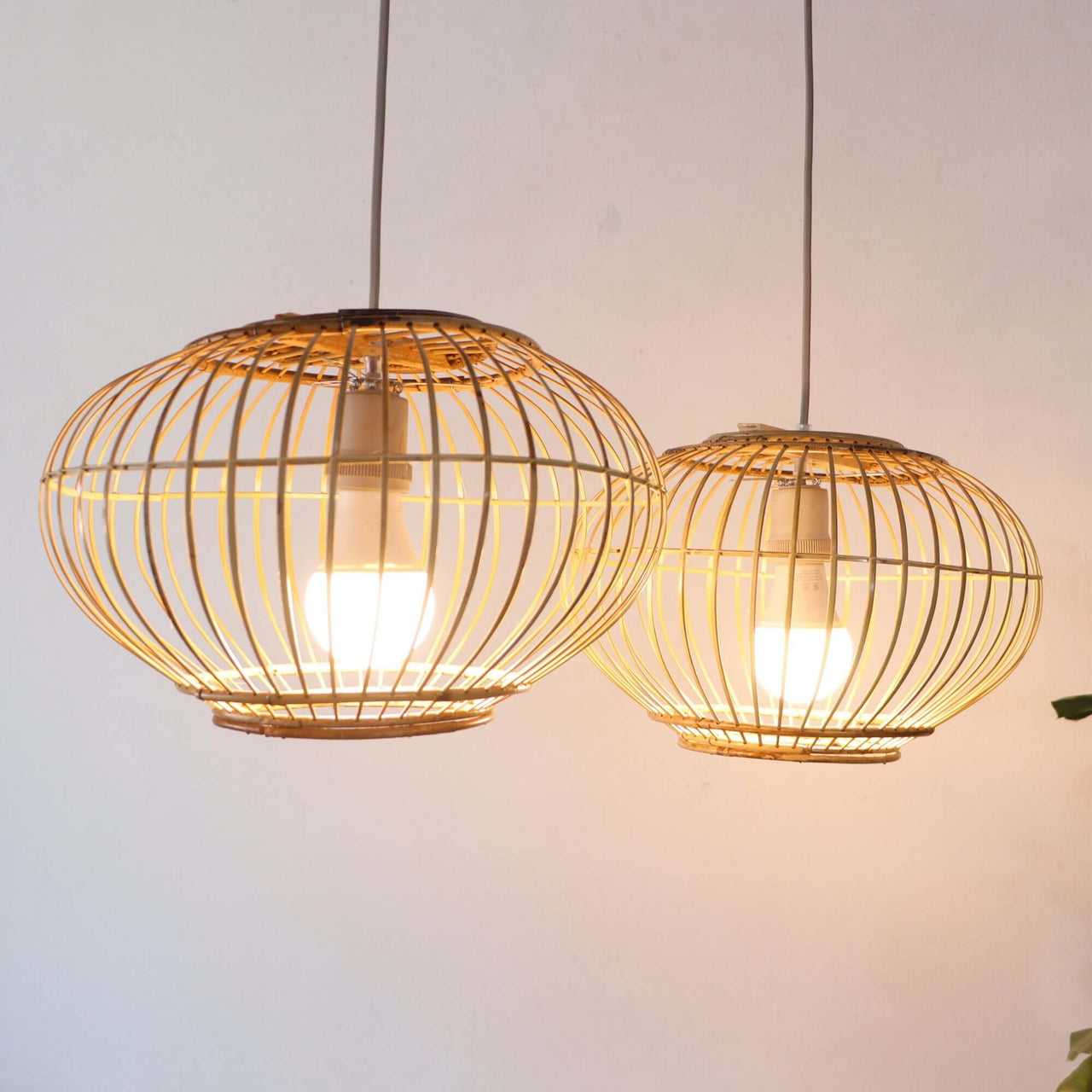 CHU JAI - Rattan and Bamboo Pendant Light Shade