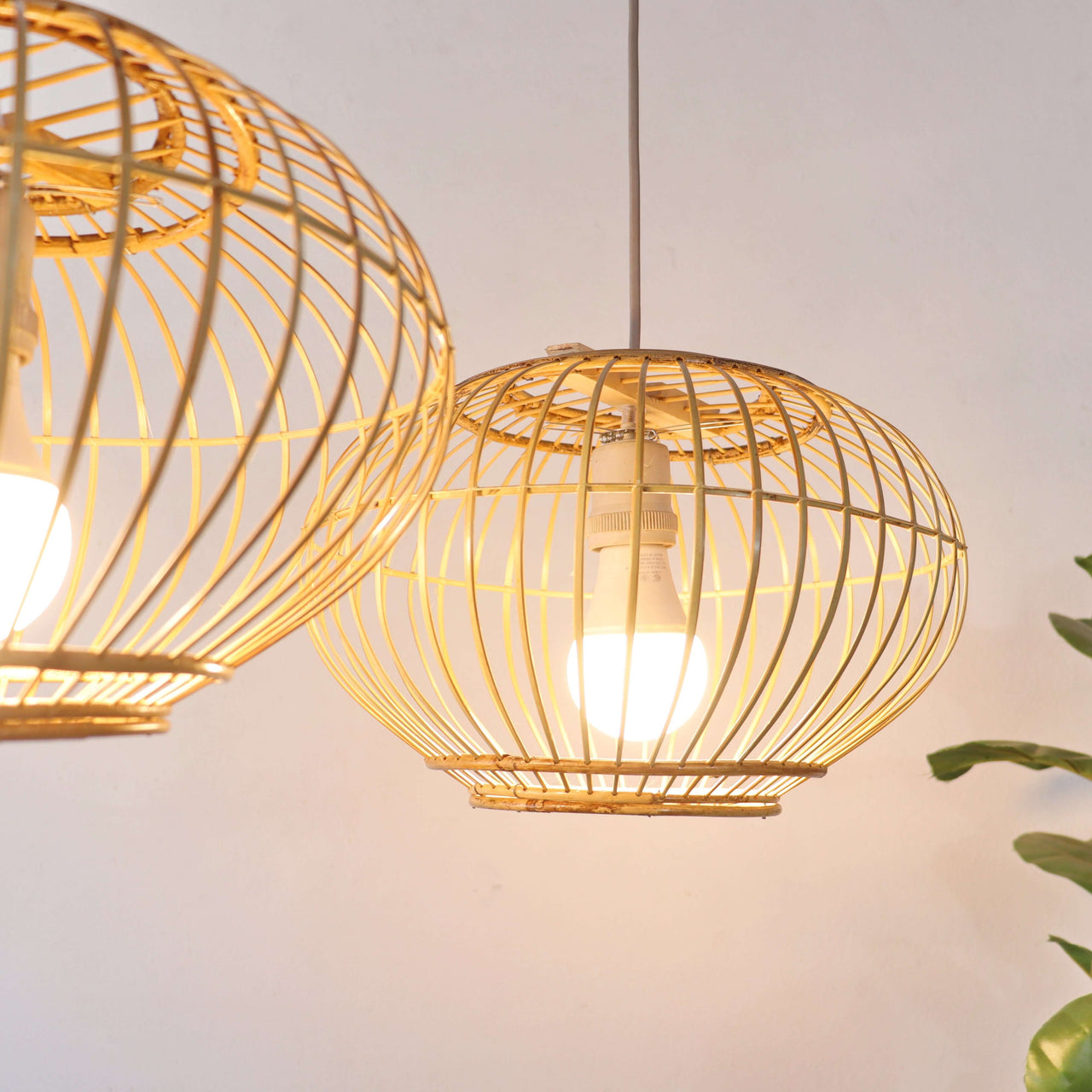 CHU JAI - Rattan and Bamboo Pendant Light Shade