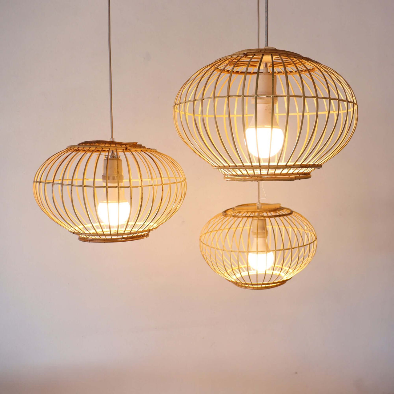 CHU JAI - Rattan and Bamboo Pendant Light Shade