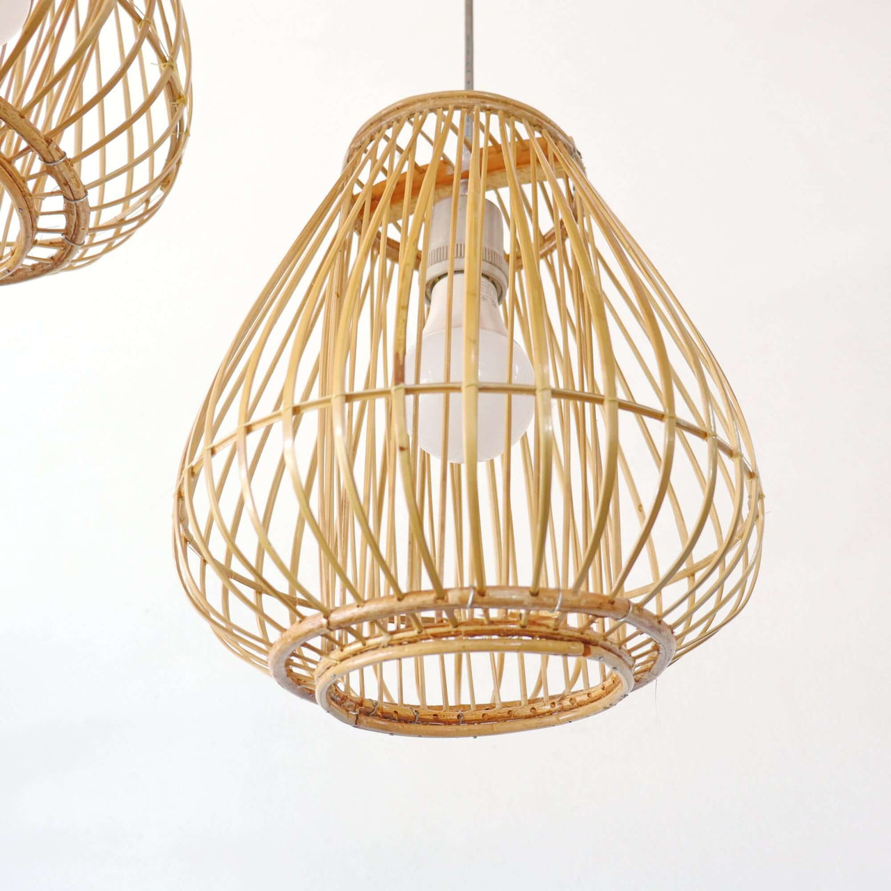 BAI FERN - Rattan and bamboo pendant light shade
