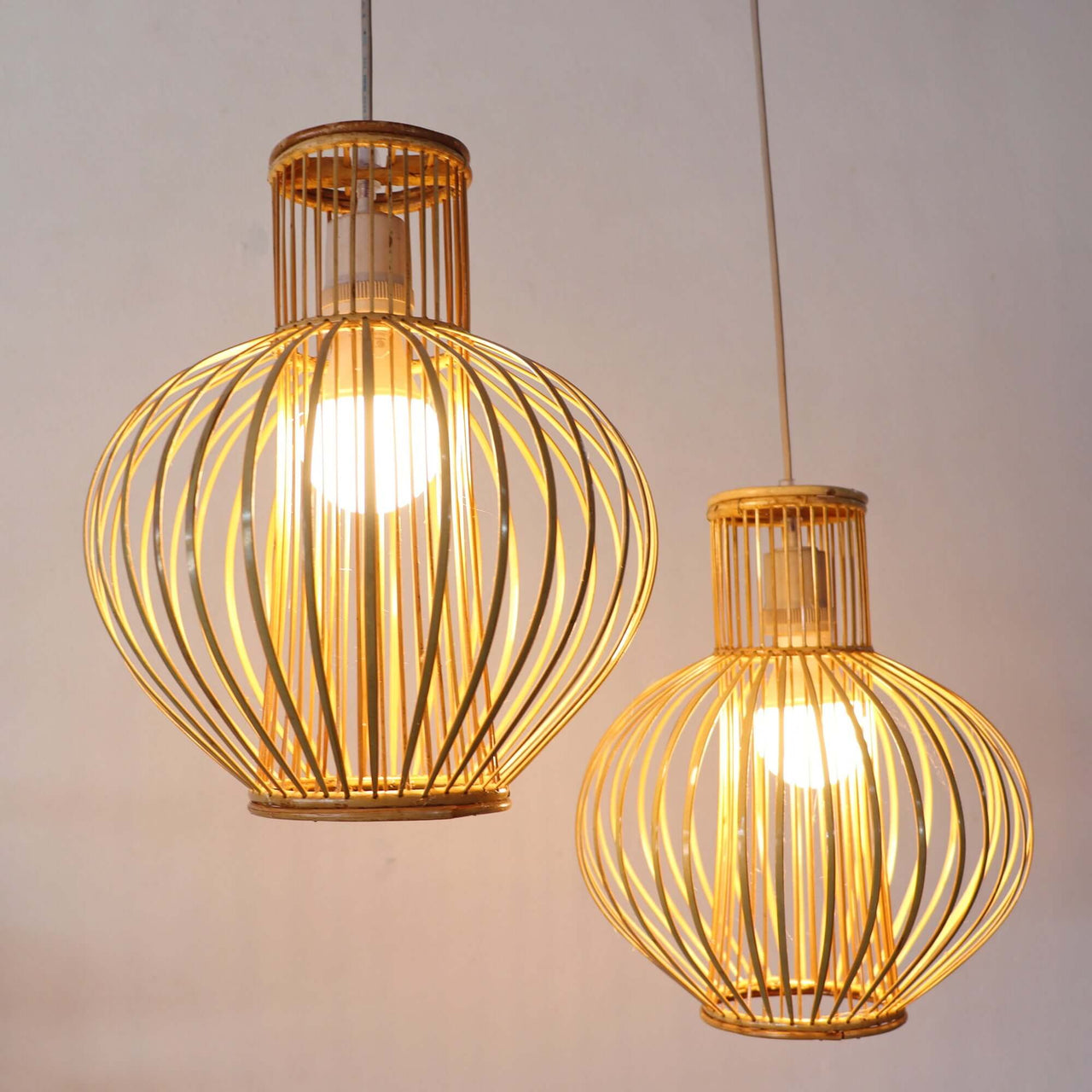 YAI MAI - Rattan and Bamboo Pendant Light Shade