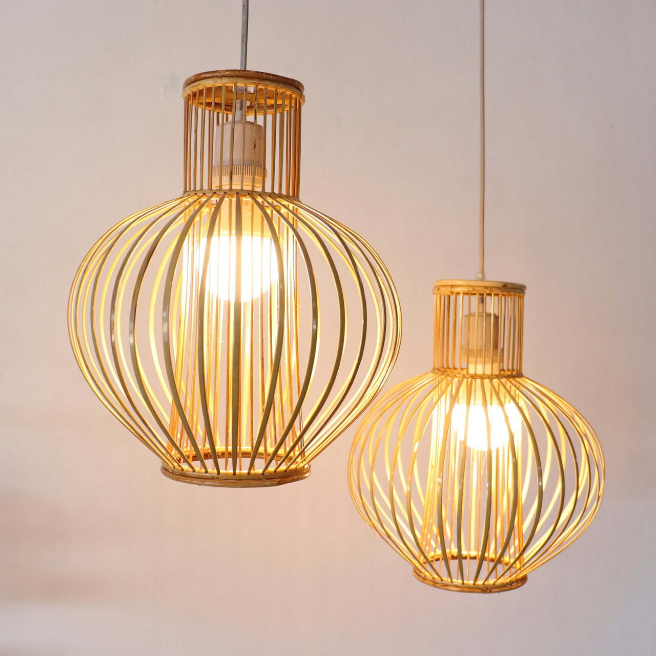 YAI MAI - Rattan and Bamboo Pendant Light Shade