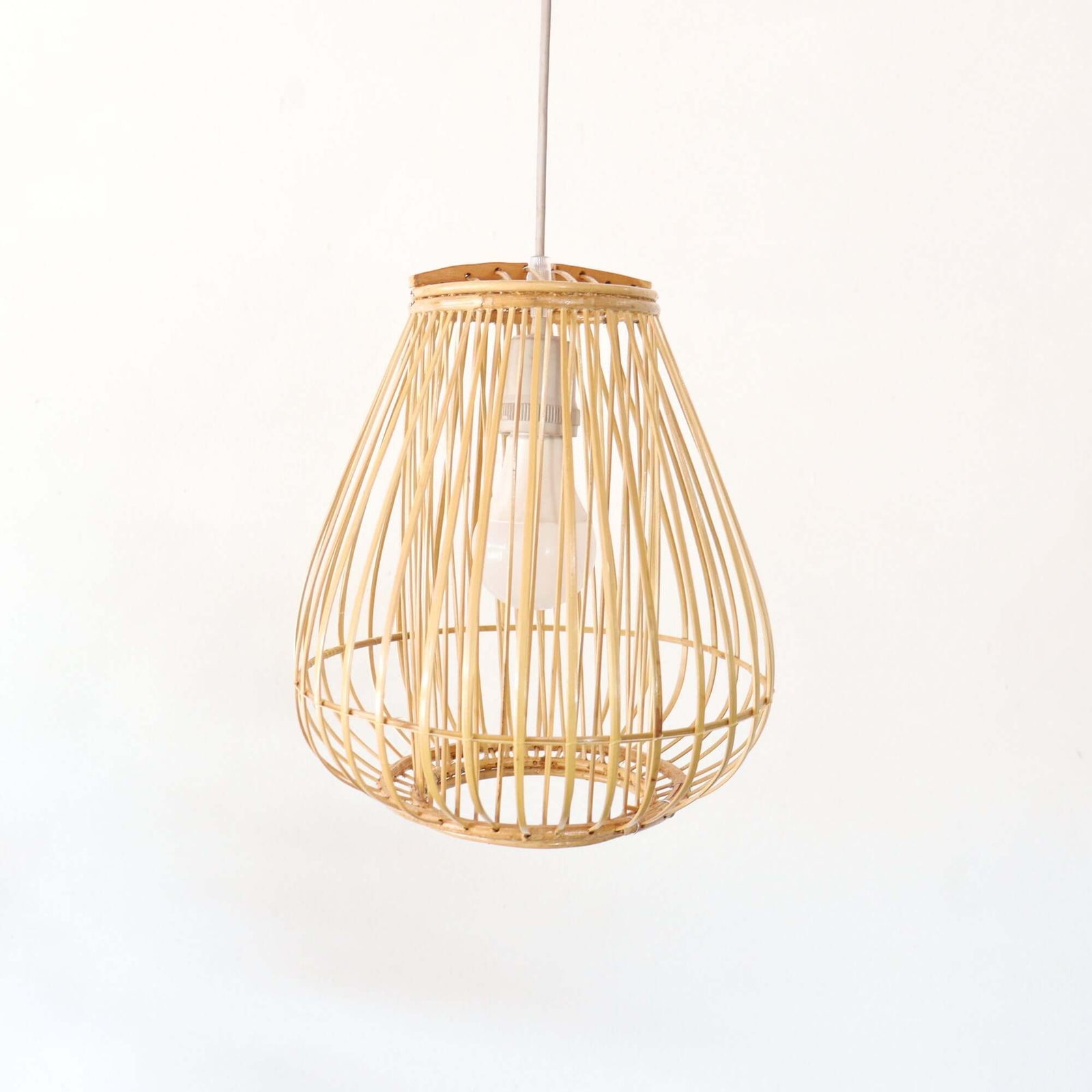 BAI FERN - Rattan and bamboo pendant light shade