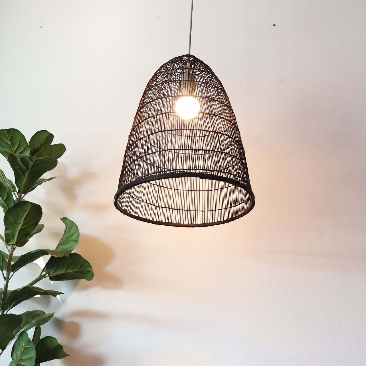 SAWAN - Black Bamboo Pendant Light Shade