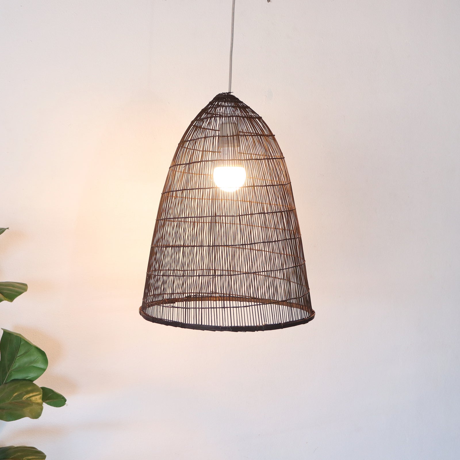 SAWAN - Black Bamboo Pendant Light Shade