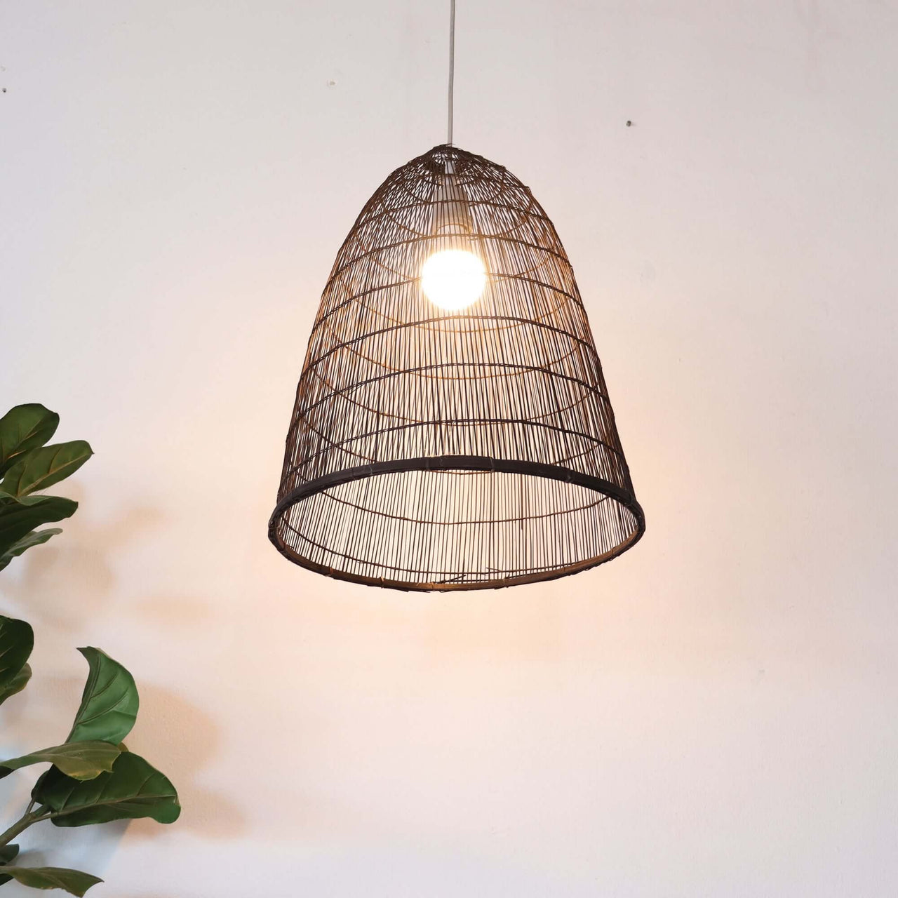 SAWAN - Black Bamboo Pendant Light Shade