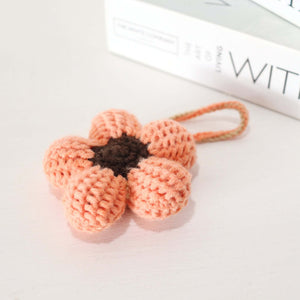 Handmade Crochet Flower Keychain