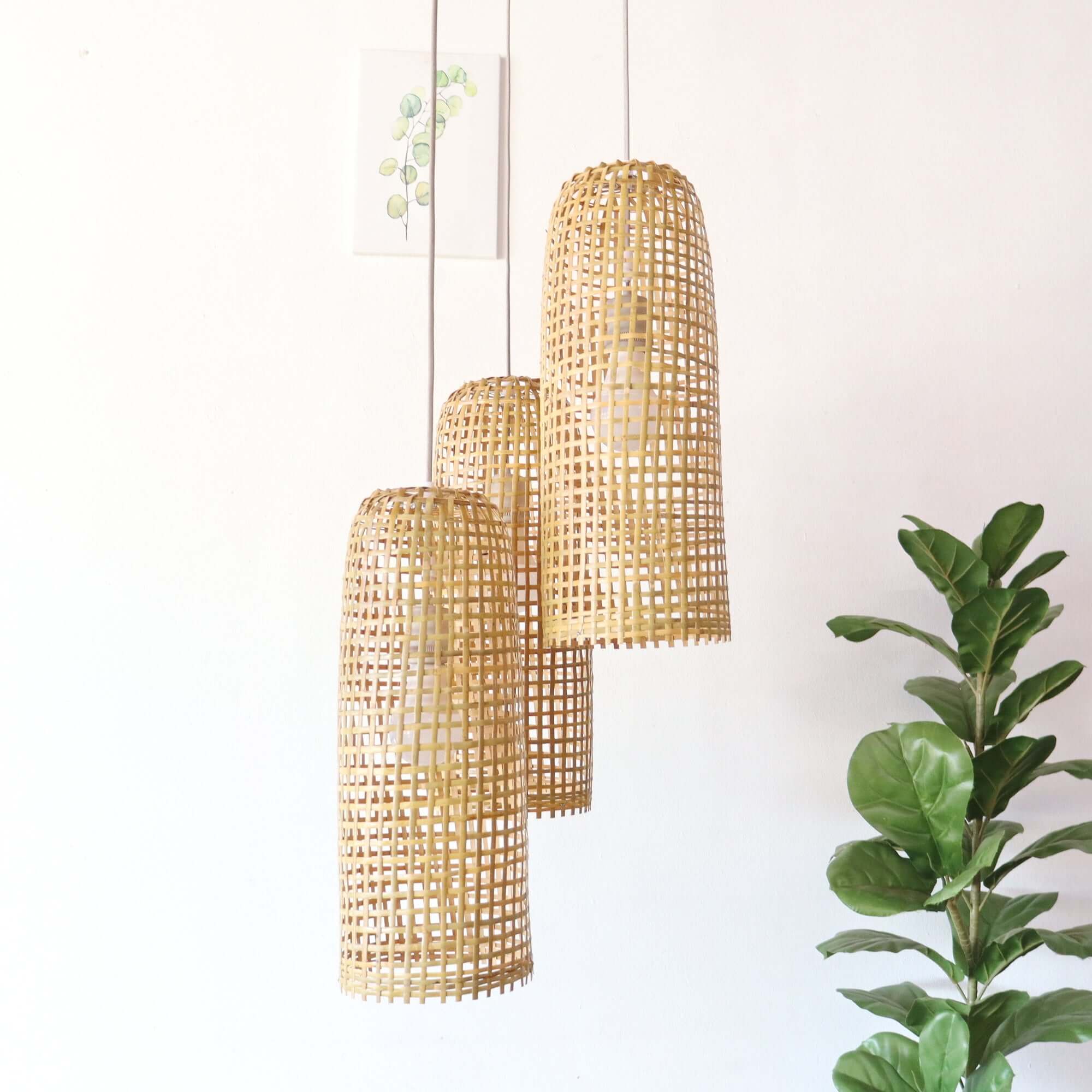 MON WA LI - Bamboo Pendant Light Shade