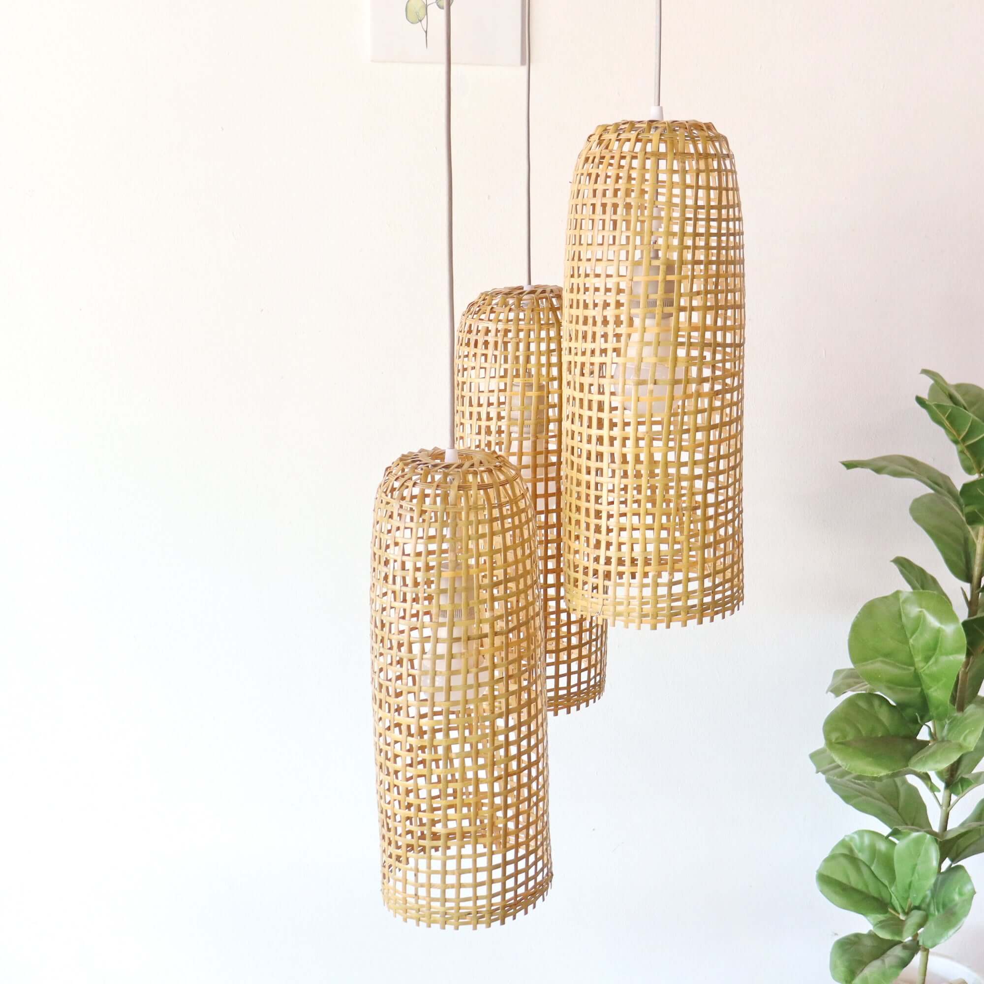 MON WA LI - Bamboo Pendant Light Shade