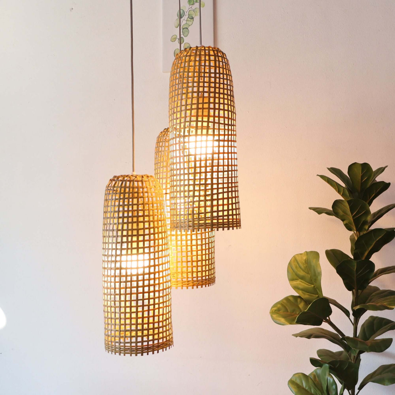 MON WA LI - Bamboo Pendant Light Shade