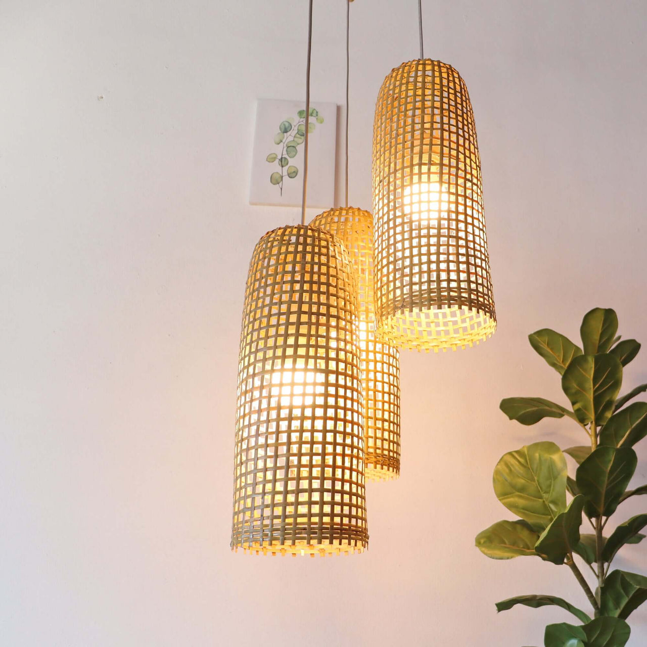 MON WA LI - Bamboo Pendant Light Shade