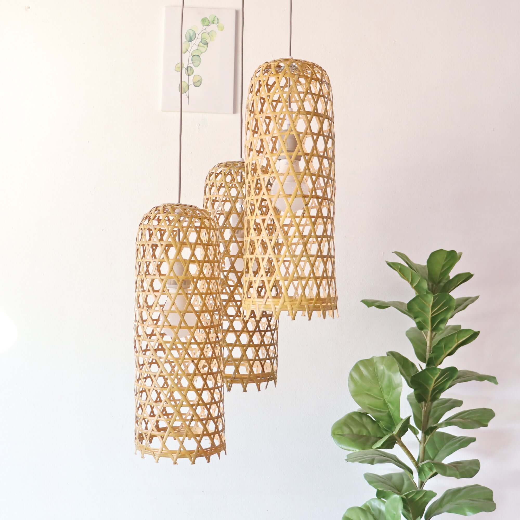 MON NA PHA - Bamboo Pendant Light Shade