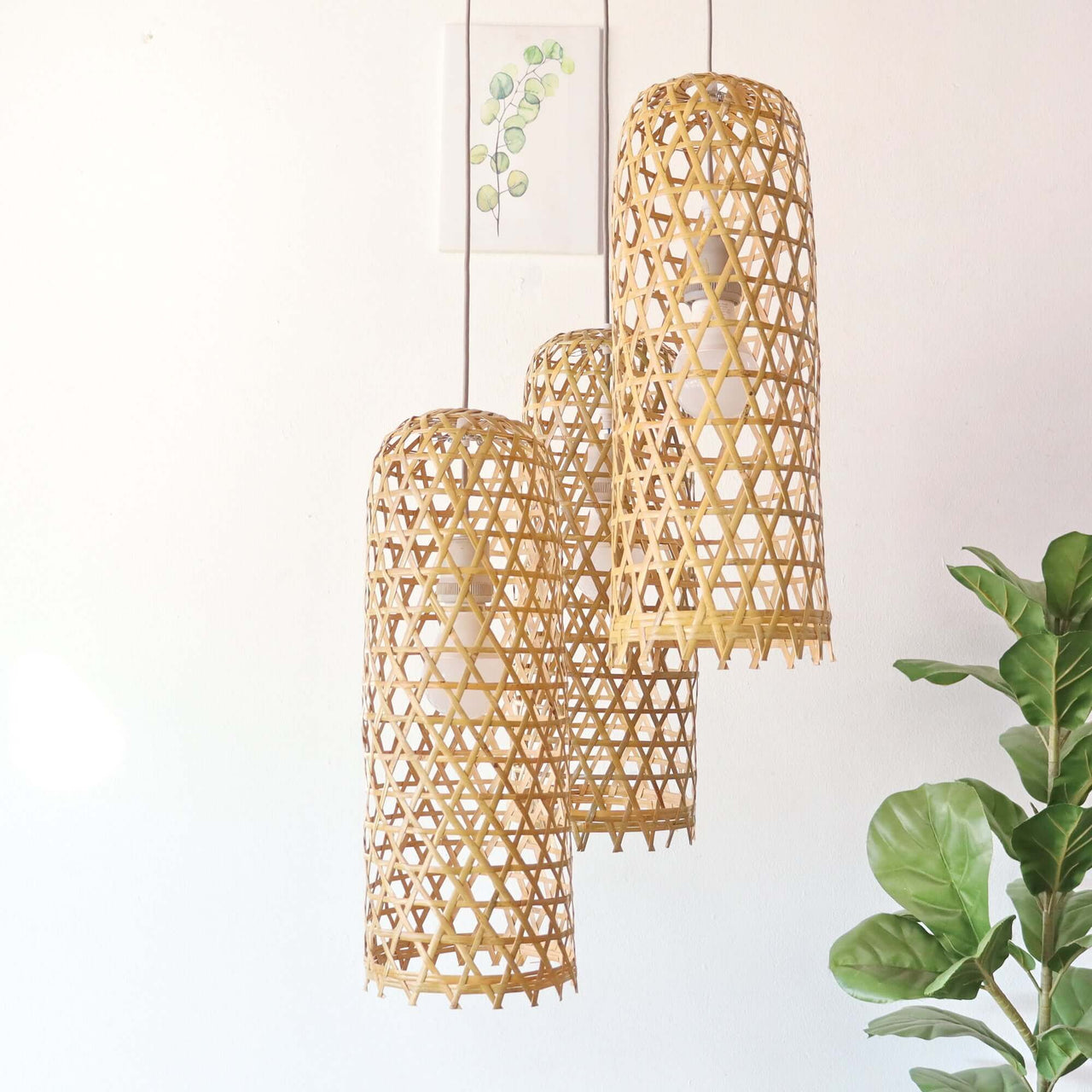 MON NA PHA - Bamboo Pendant Light Shade
