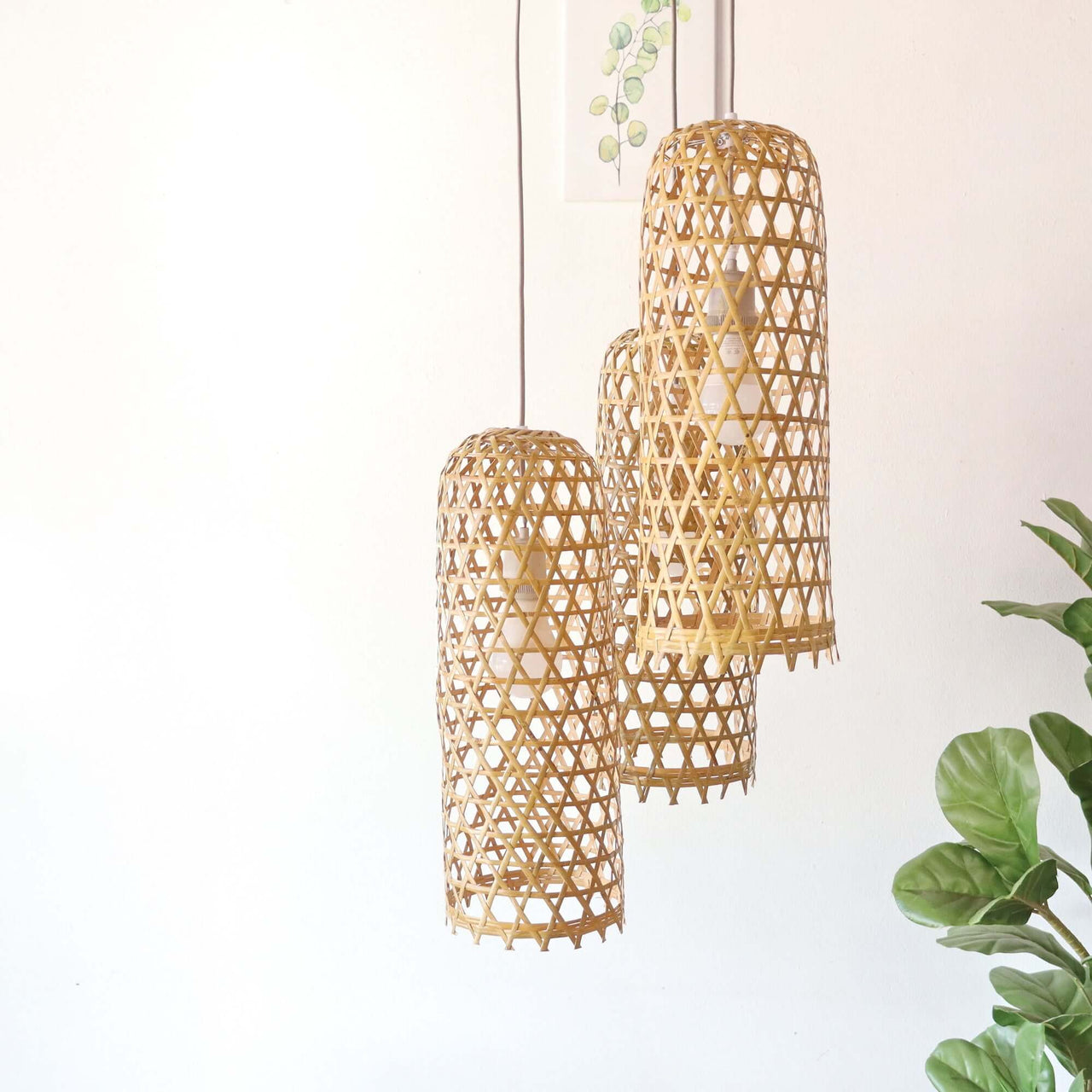 MON NA PHA - Bamboo Pendant Light Shade