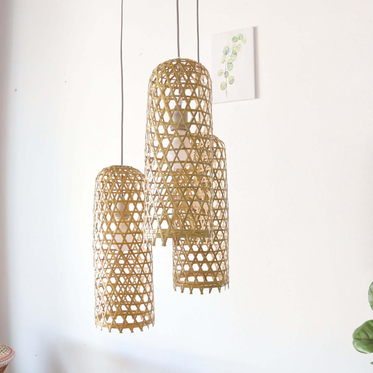 MON NA PHA - Bamboo Pendant Light Shade