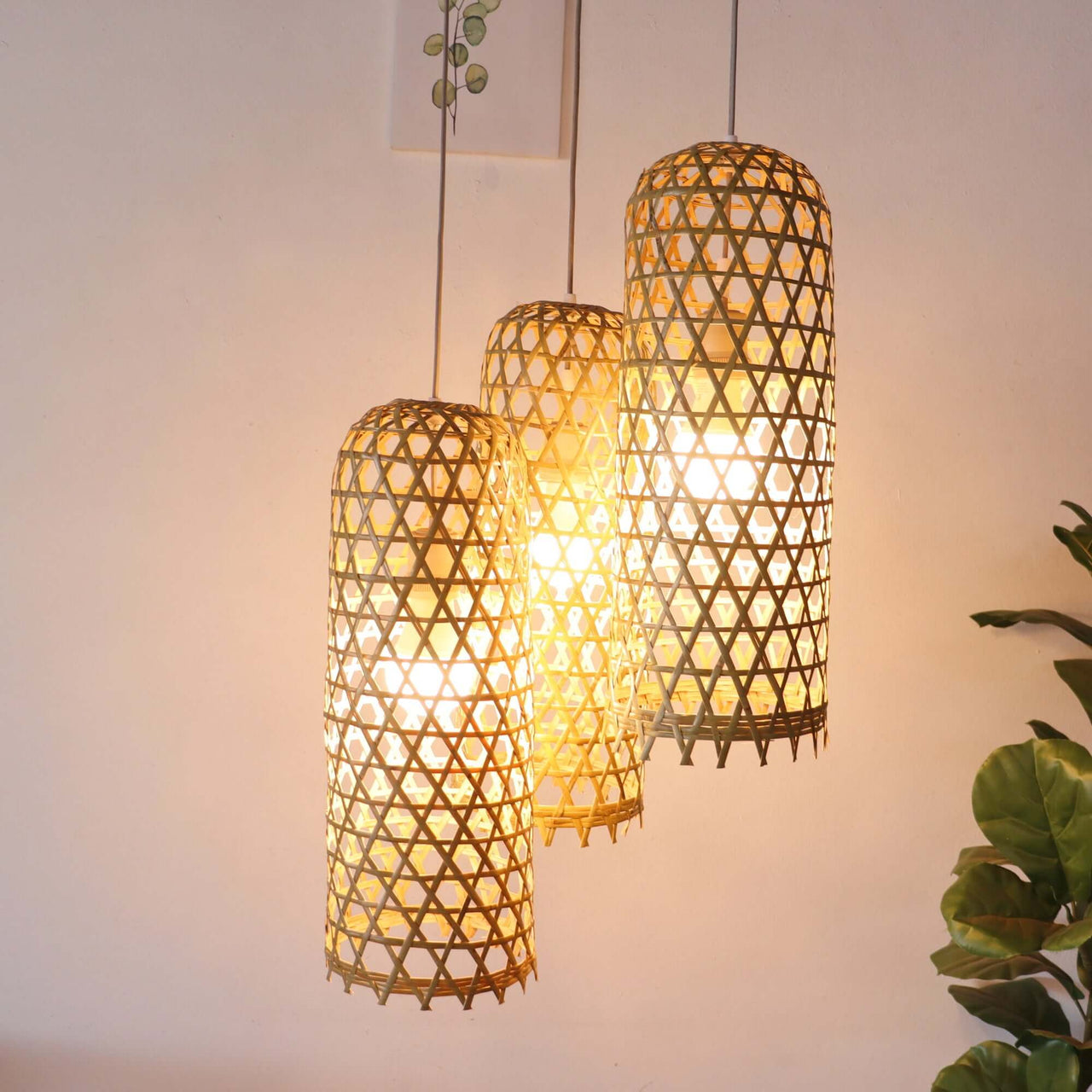MON NA PHA - Bamboo Pendant Light Shade