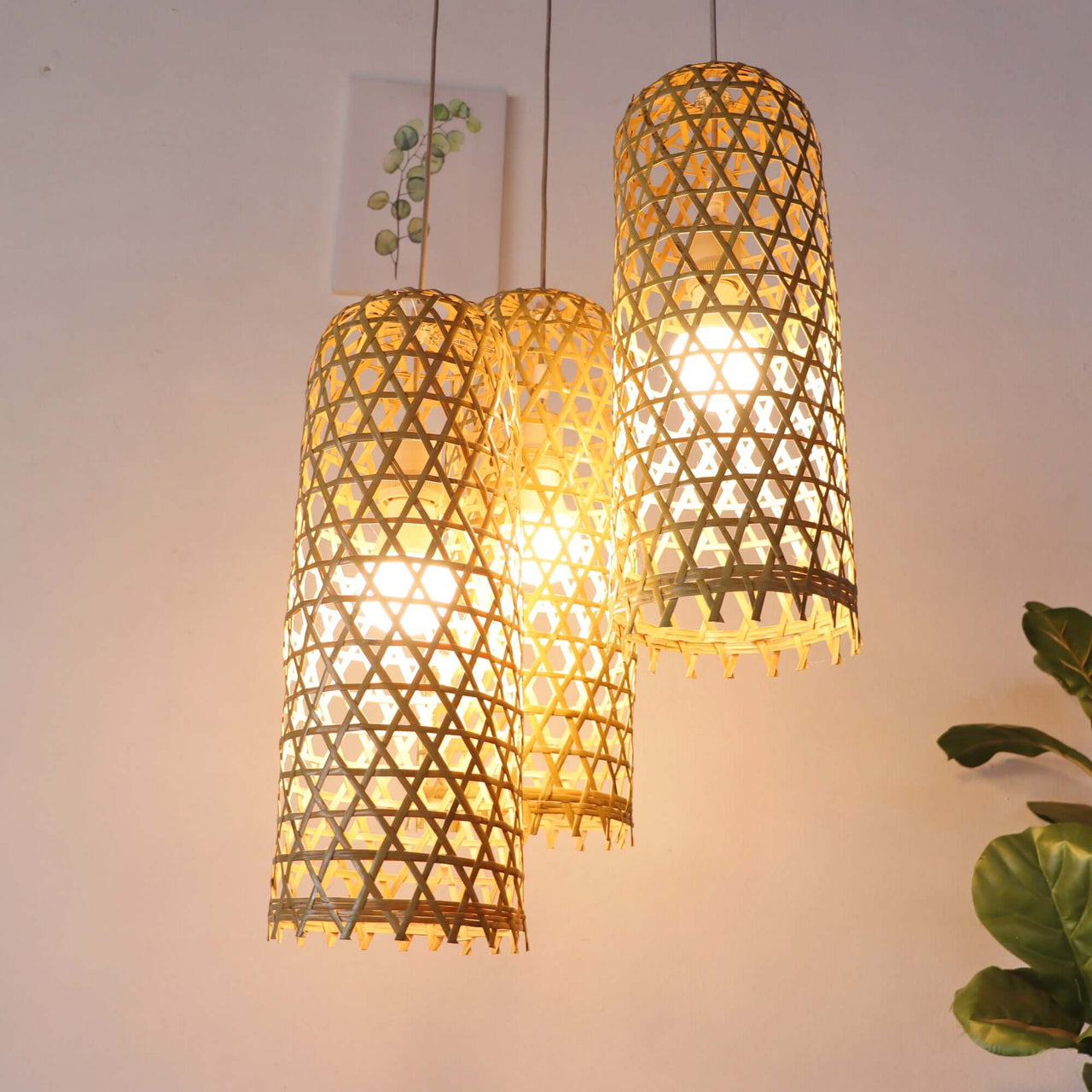 MON NA PHA - Bamboo Pendant Light Shade