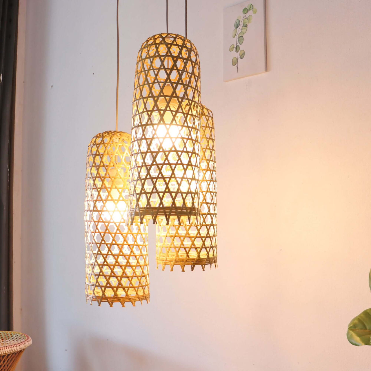 MON NA PHA - Bamboo Pendant Light Shade
