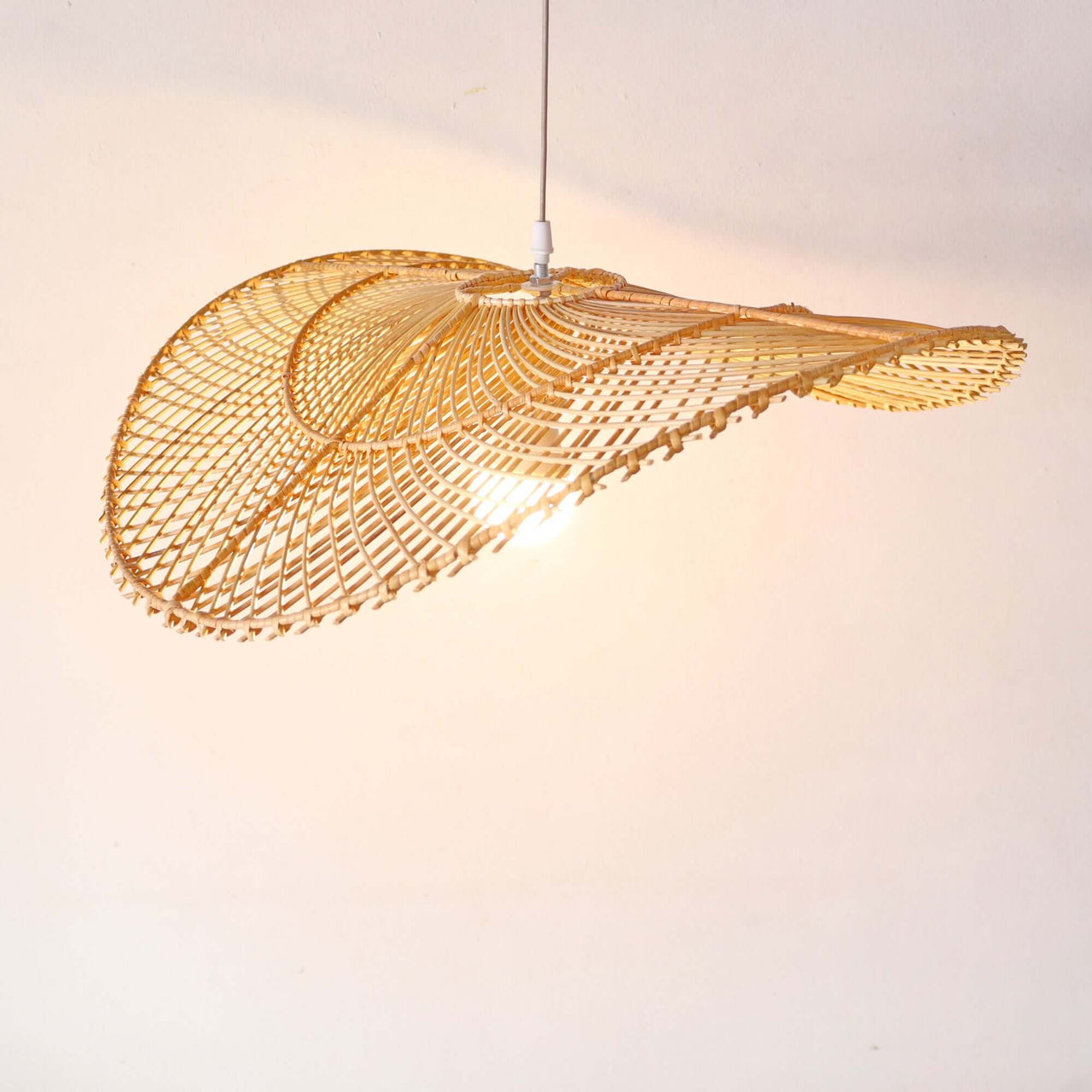 IYARA — handcrafted rattan pendant light shade for a cosy bedroom