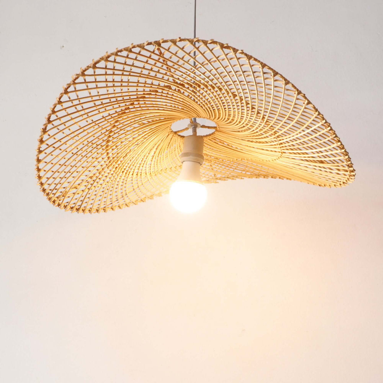 IYARA — rattan pendant light shade in natural earthy tones