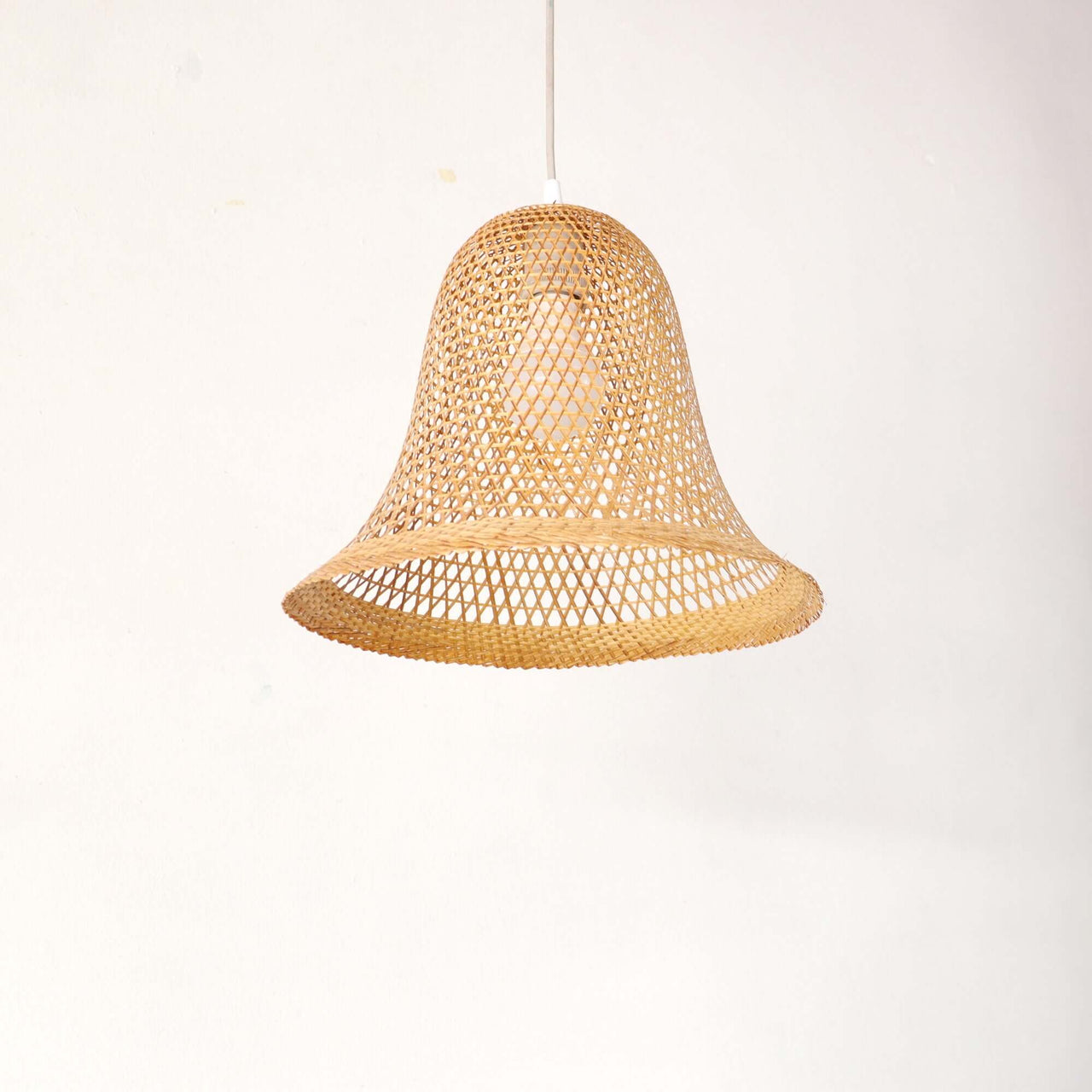 WANA — bamboo pendant light casting naturally diffused light