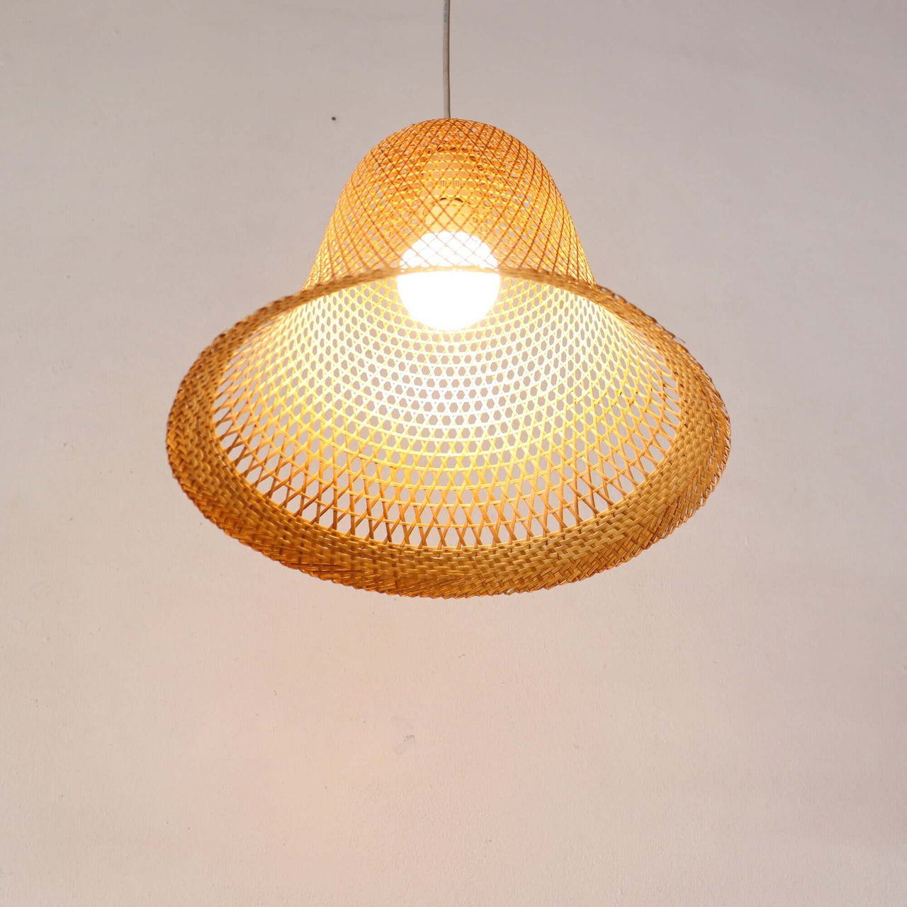 WANA — handcrafted bamboo pendant light for a cosy bedroom