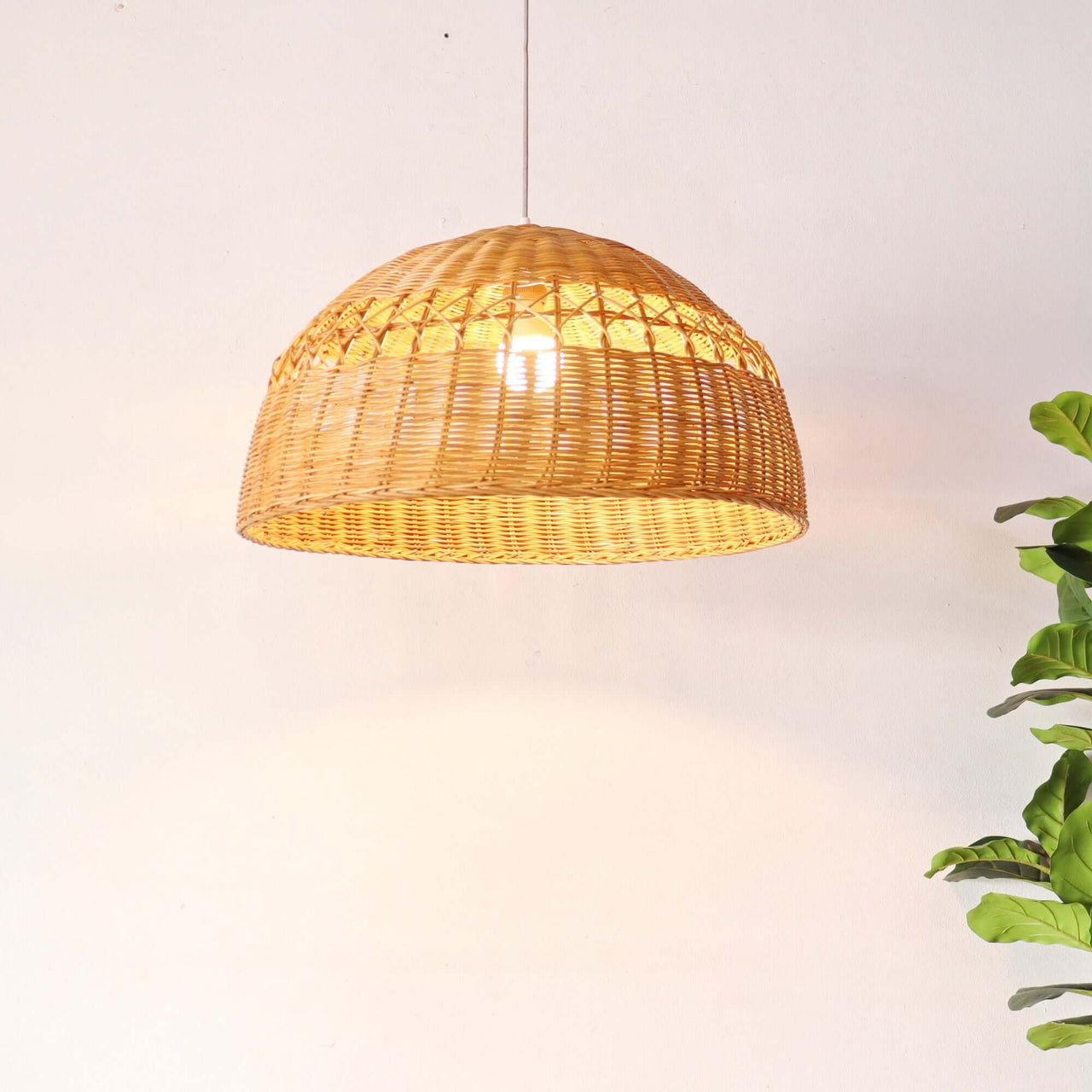 PARADEE — sustainable rattan pendant light for boho-style ceiling lighting
