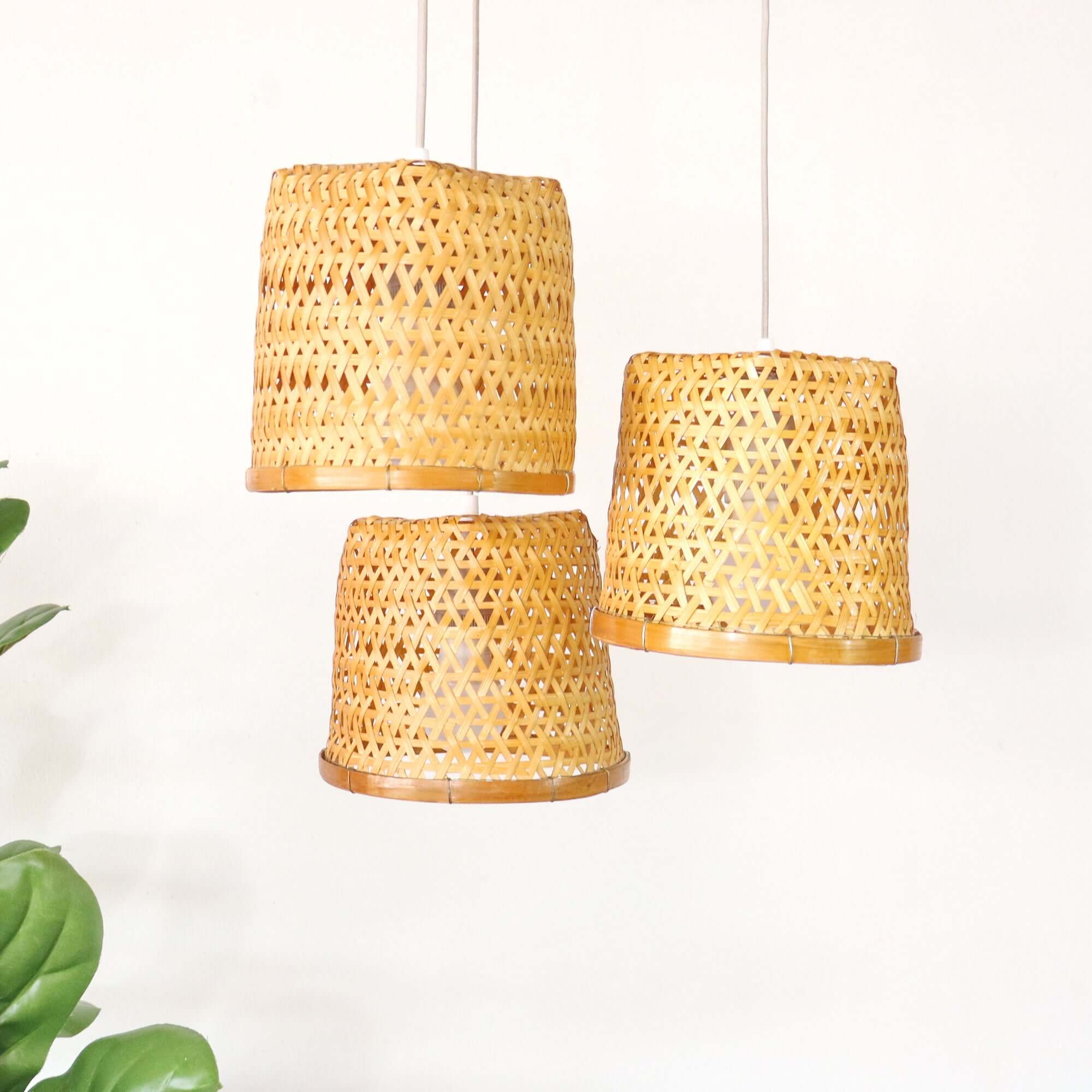 CRYSTALYN - Bamboo Pendant Light Shade