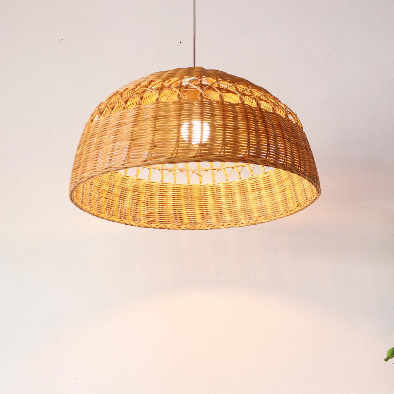 PARADEE — rattan pendant light casting naturally diffused light