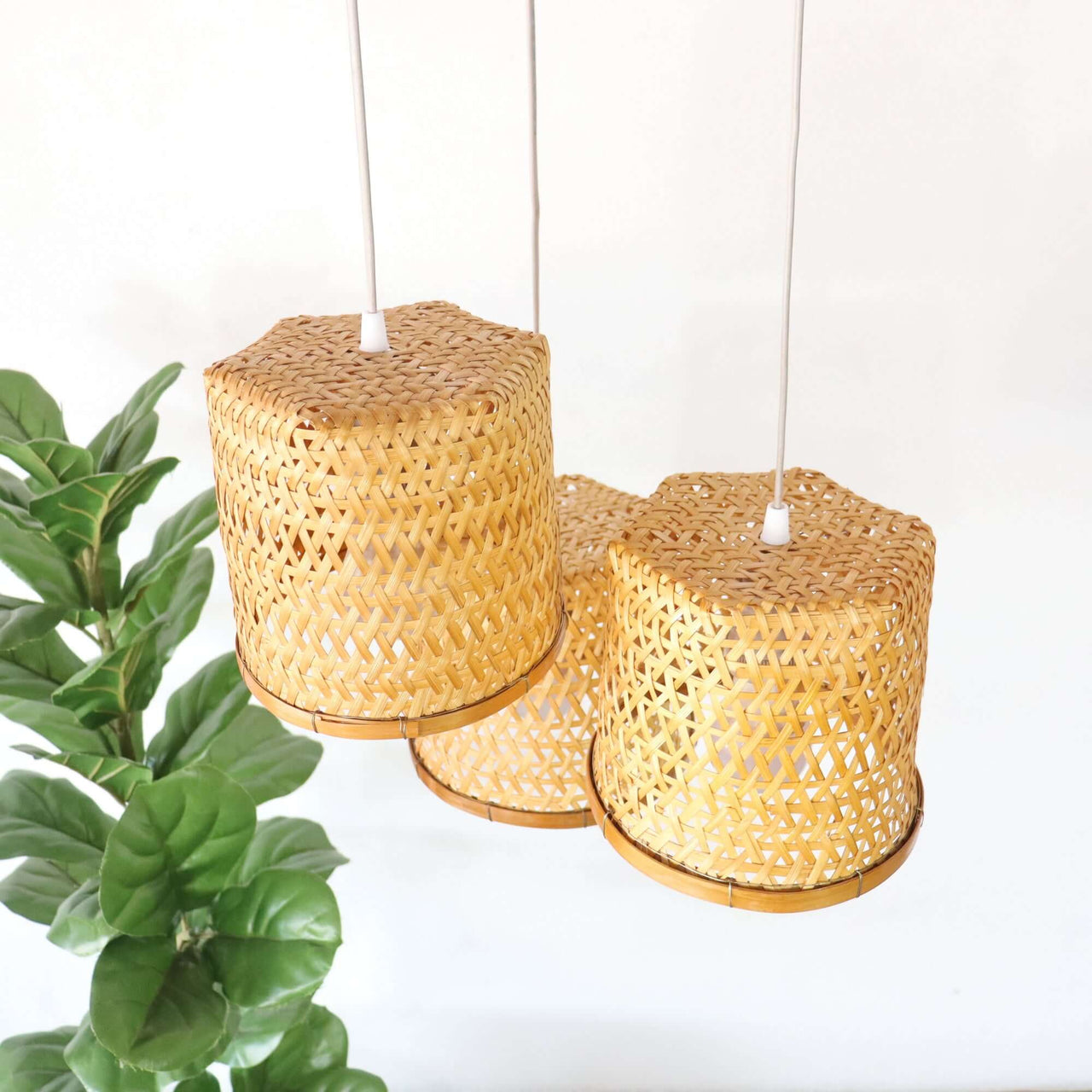 CRYSTALYN - Bamboo Pendant Light Shade
