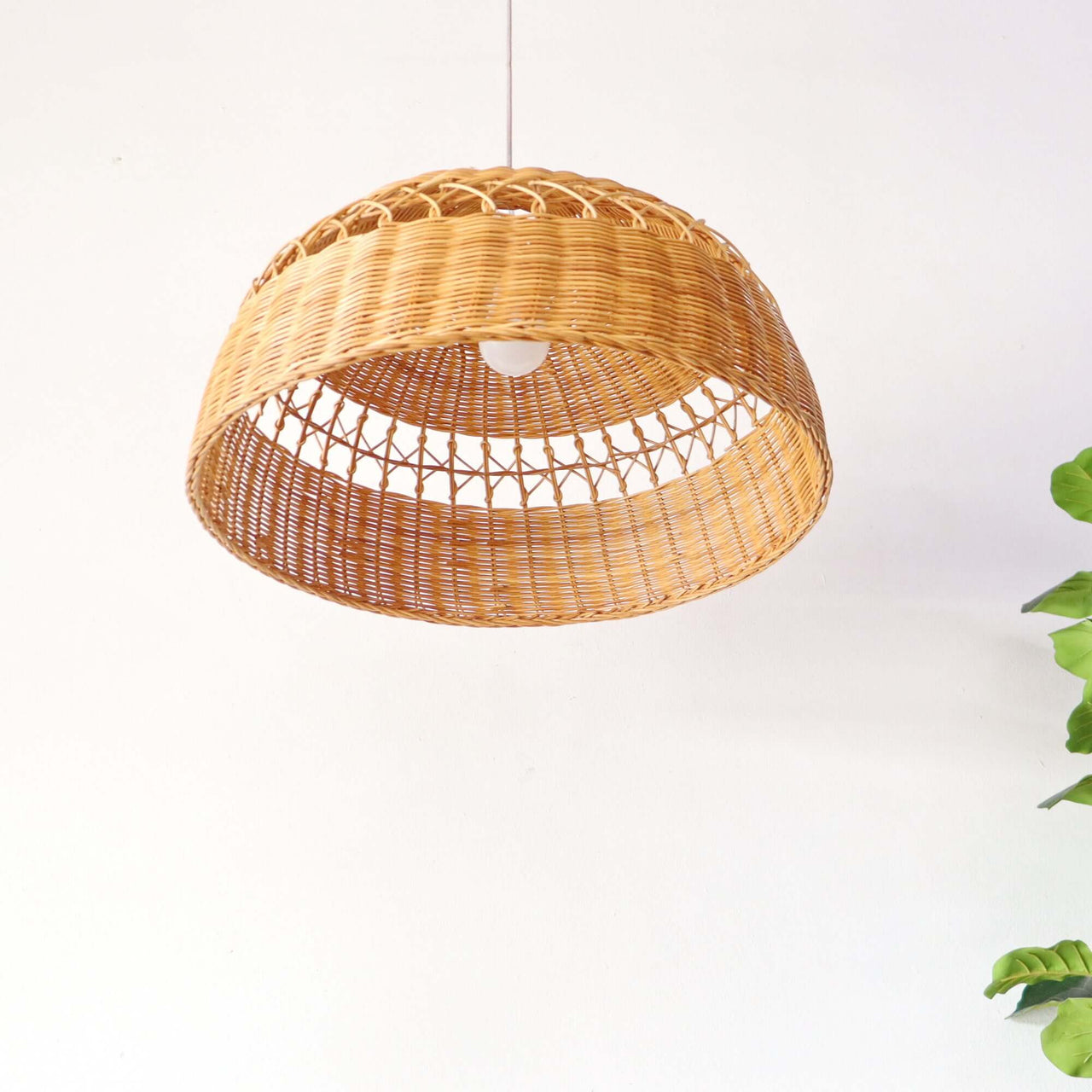 PARADEE — rattan pendant light in natural earthy tones