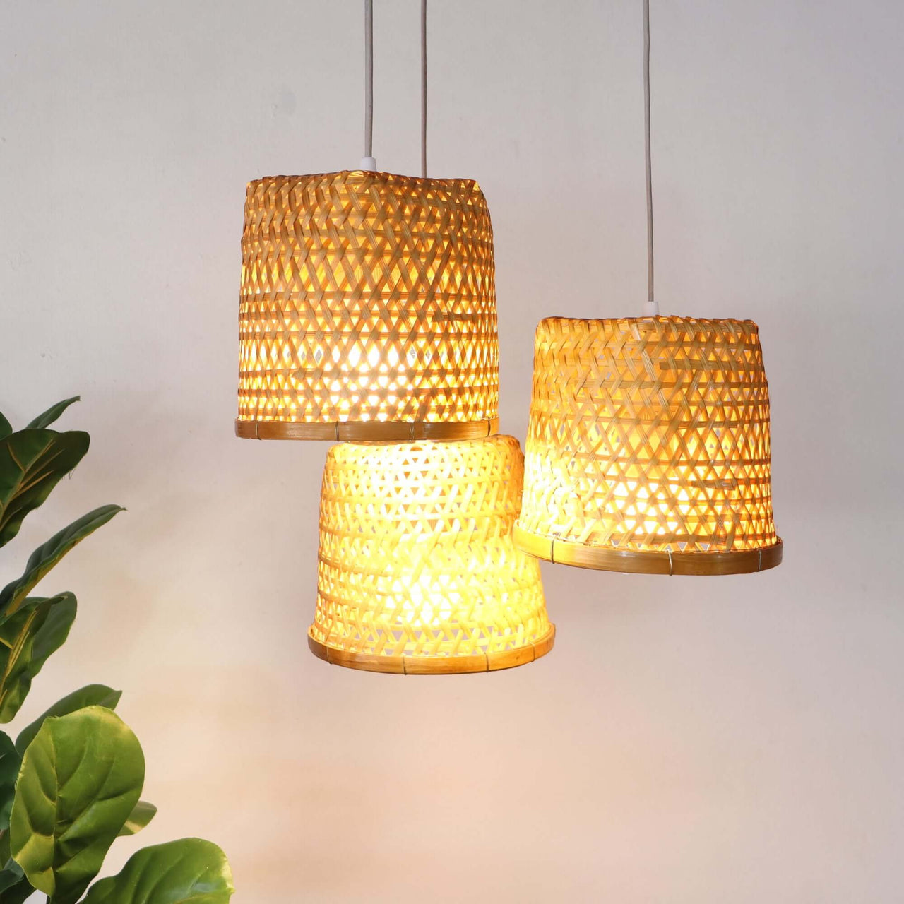 CRYSTALYN - Bamboo Pendant Light Shade