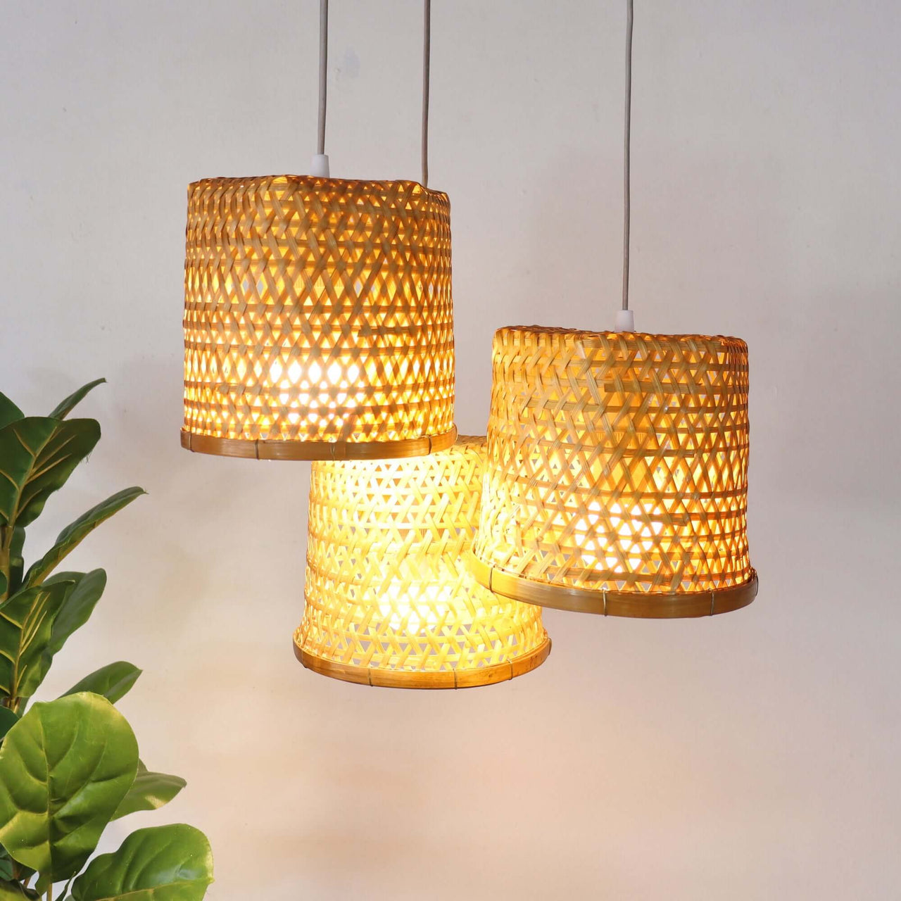 CRYSTALYN - Bamboo Pendant Light Shade