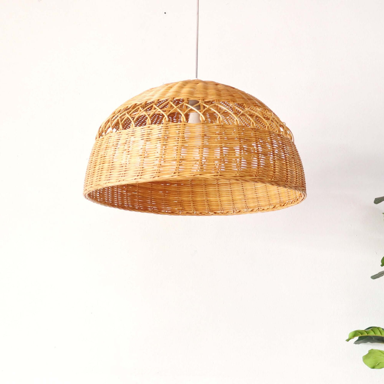PARADEE — wabi-sabi rattan pendant light with organic woven texture