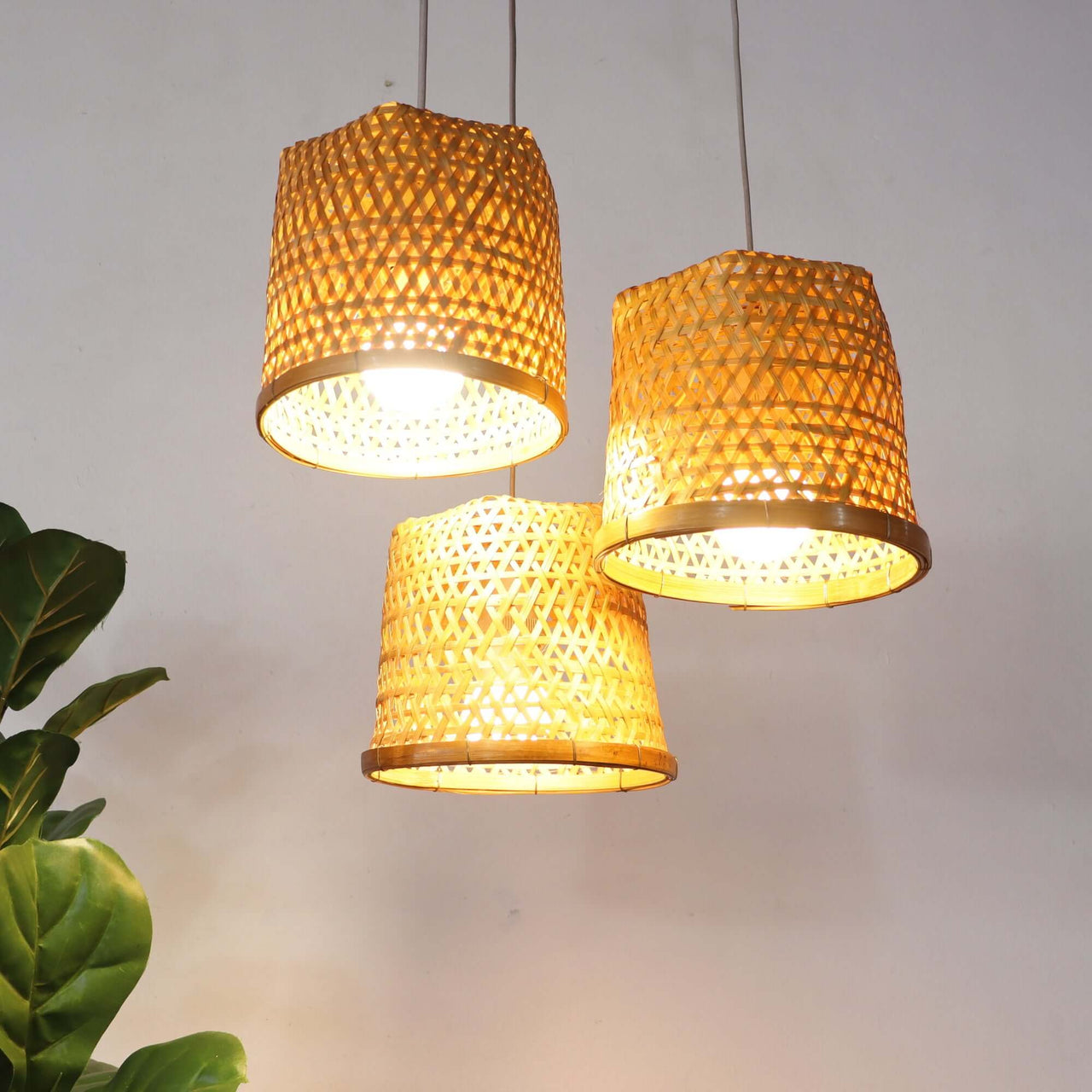 CRYSTALYN - Bamboo Pendant Light Shade