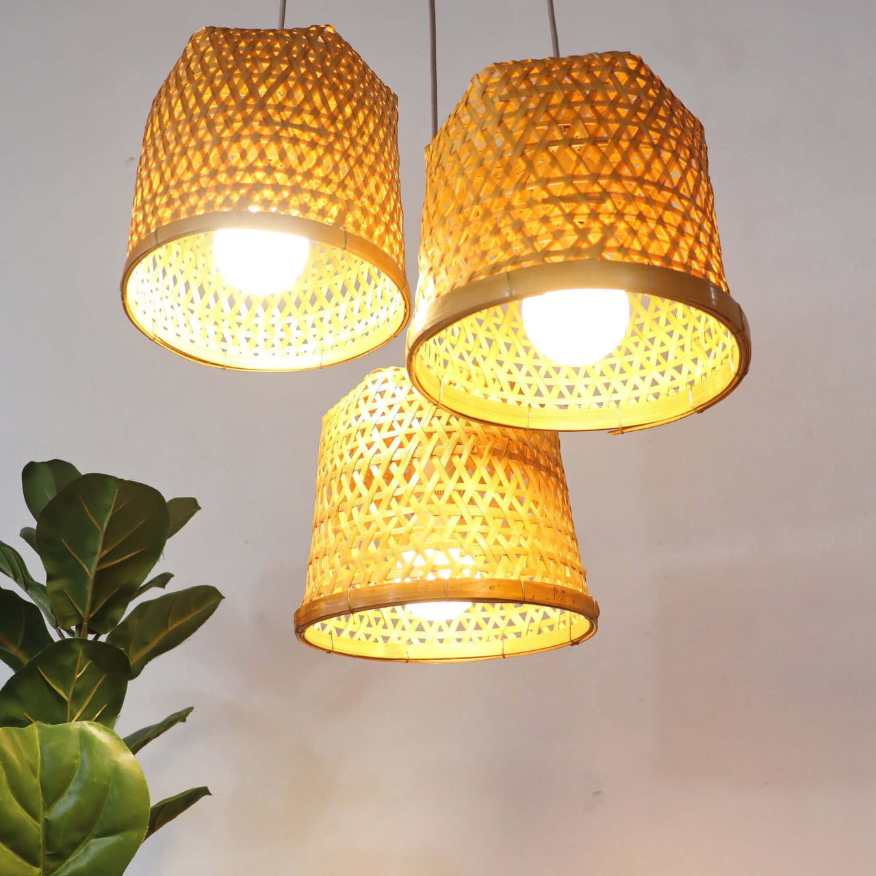 CRYSTALYN - Bamboo Pendant Light Shade