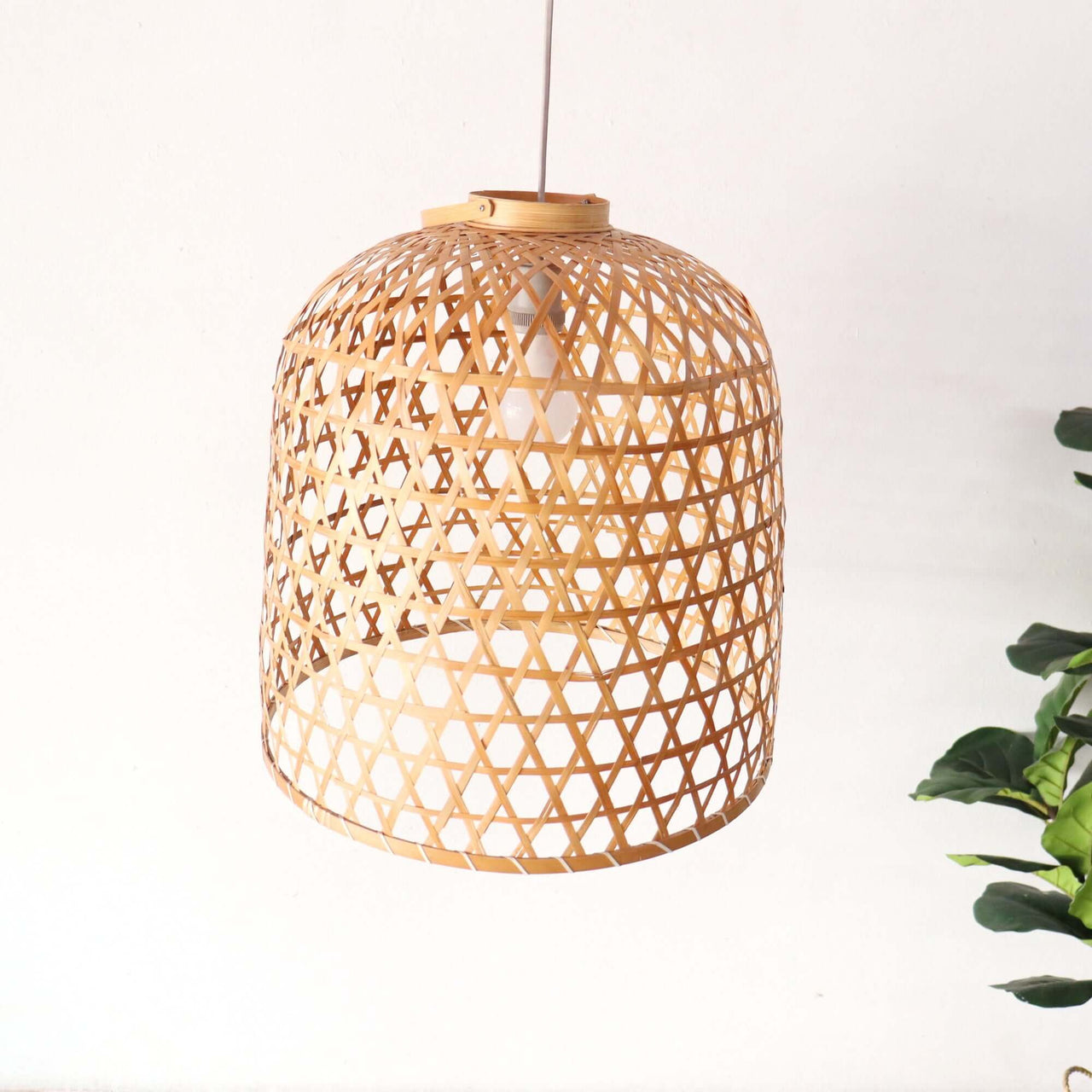 LAWAN — bamboo pendant light casting naturally diffused light