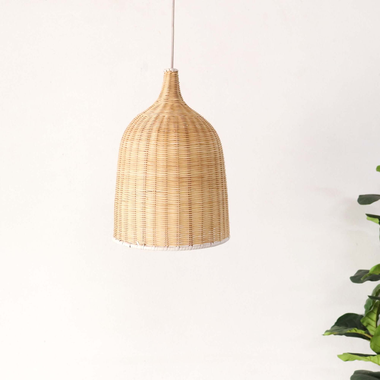 VILIA — sustainable rattan pendant light for boho-style ceiling lighting
