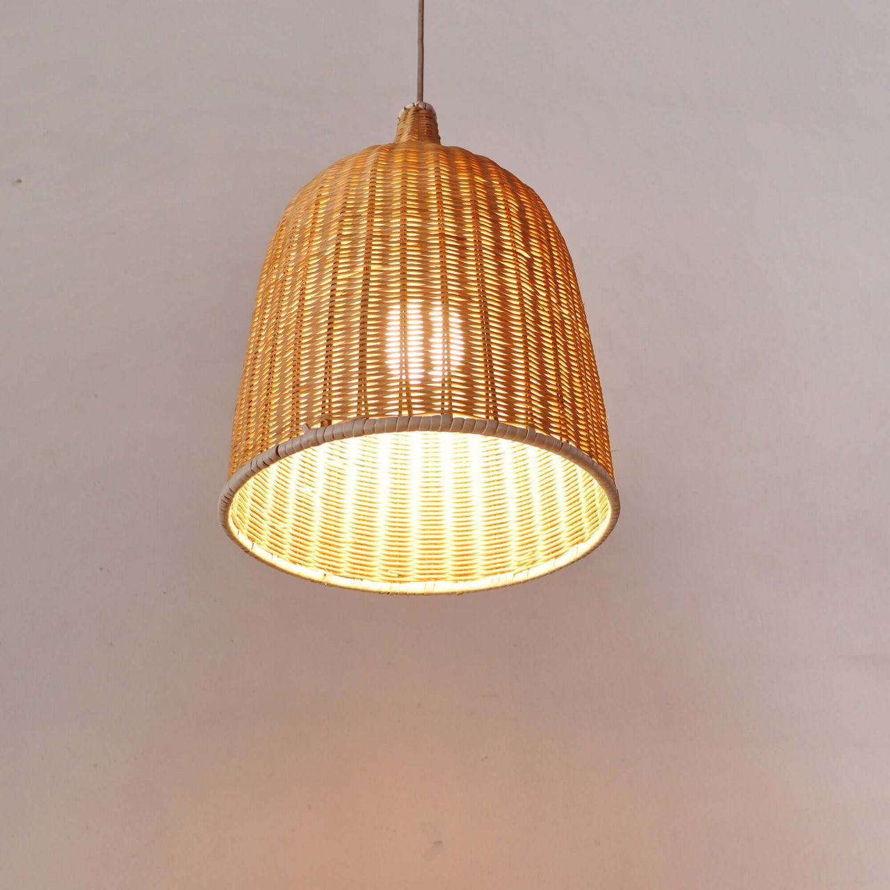 VILIA — statement rattan pendant light for open-plan living spaces