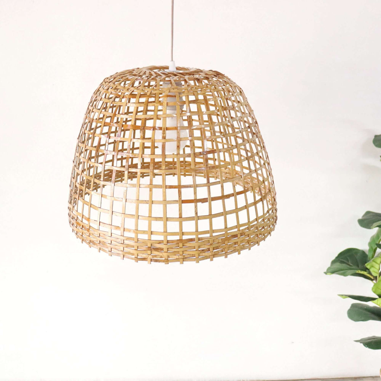 PIAREE — bamboo pendant light casting naturally diffused light