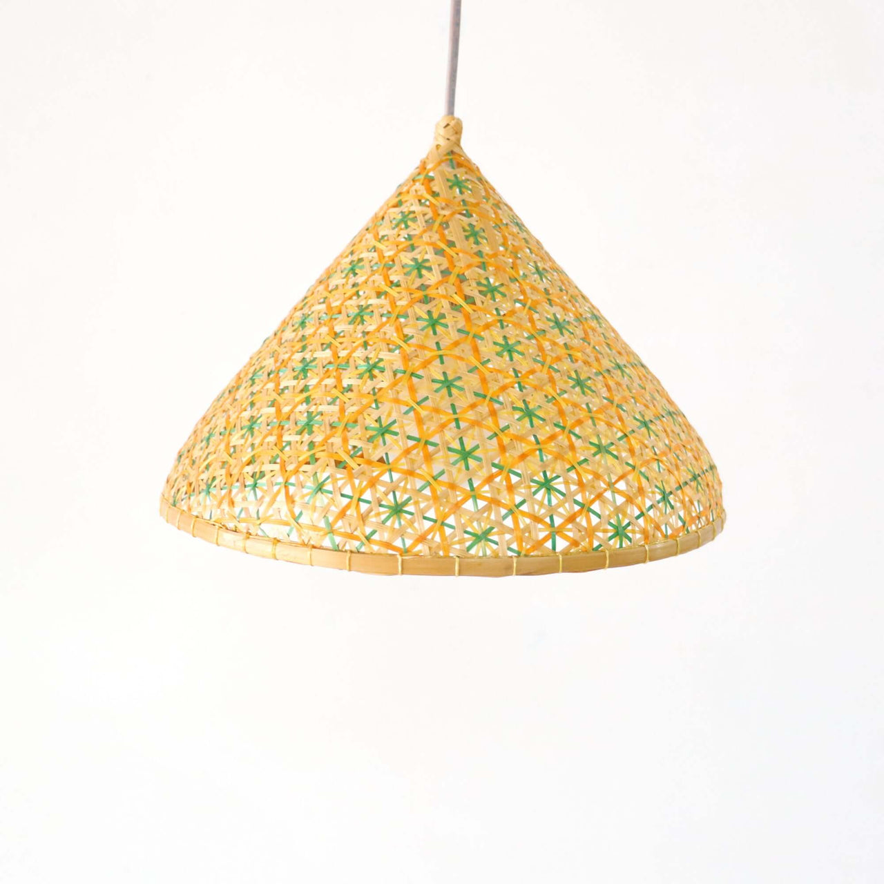 LALEE — bamboo pendant light above a dining table for warm ambient glow