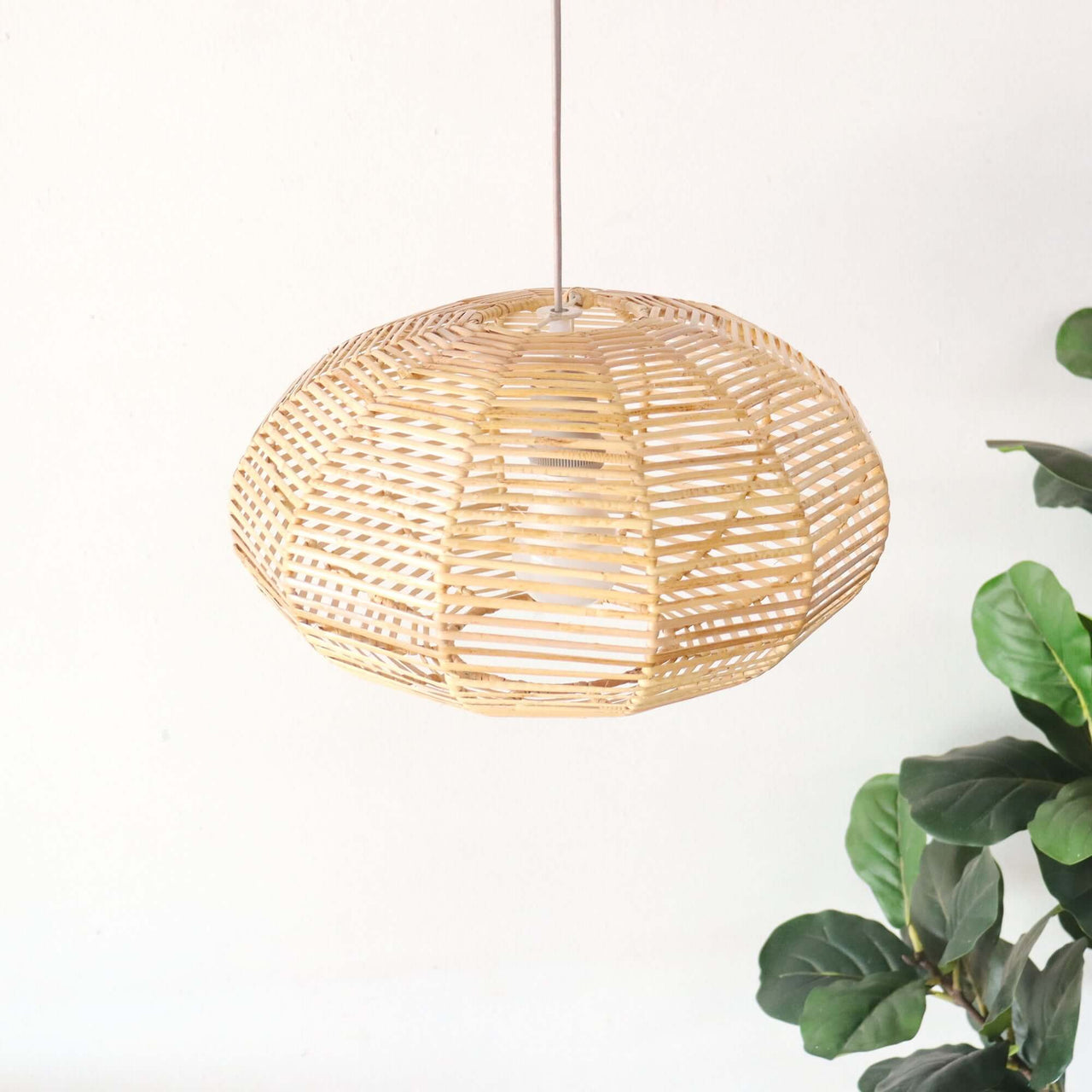 KAN WIN — sustainable rattan pendant light for boho-style ceiling lighting