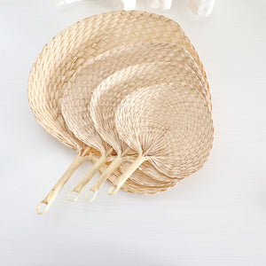 Palm Leaf Hand Fans (20 pcs) – Handmade Wedding & Event Favors